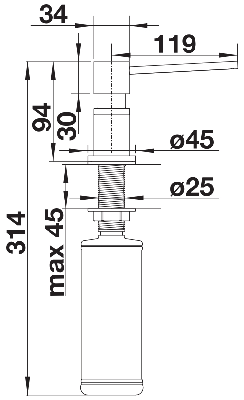 LATO SPÜLMITTELSPENDER 525808 CHROM – Bild 3
