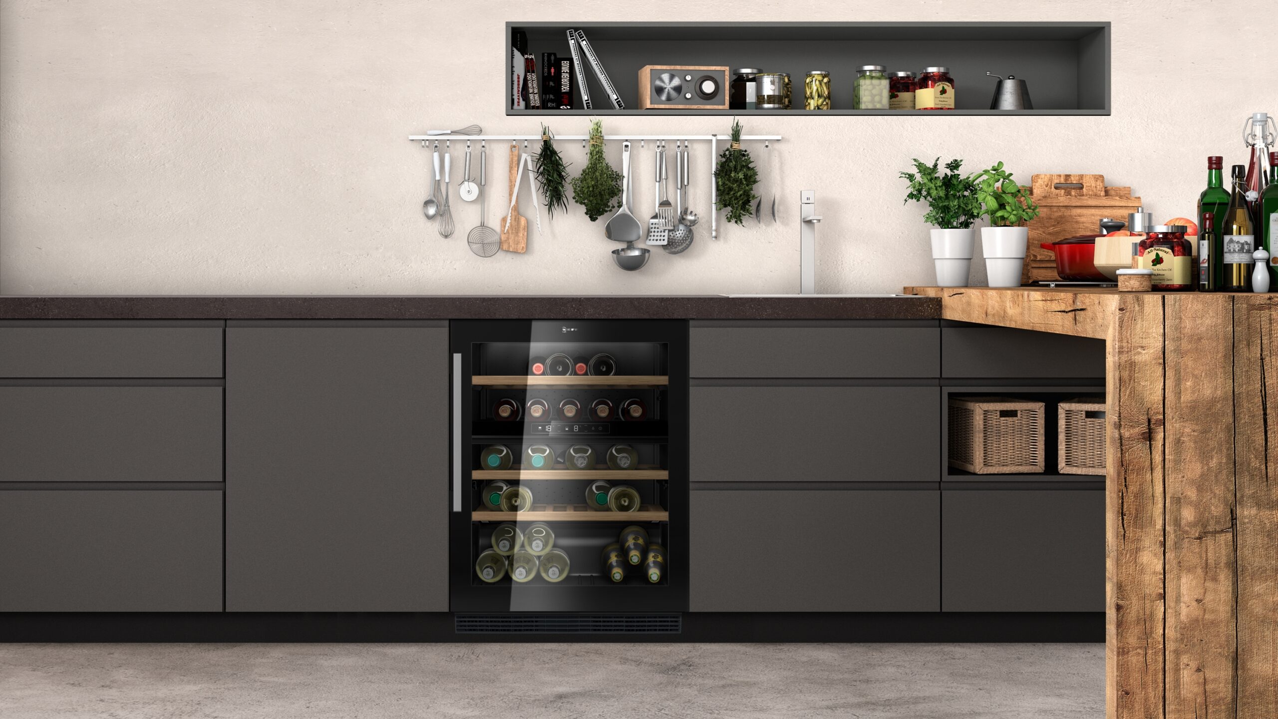 N 70, Einbau-Weinkühlschrank, 81.8 x 59.8 cm, KU9213HG0 – Bild 3