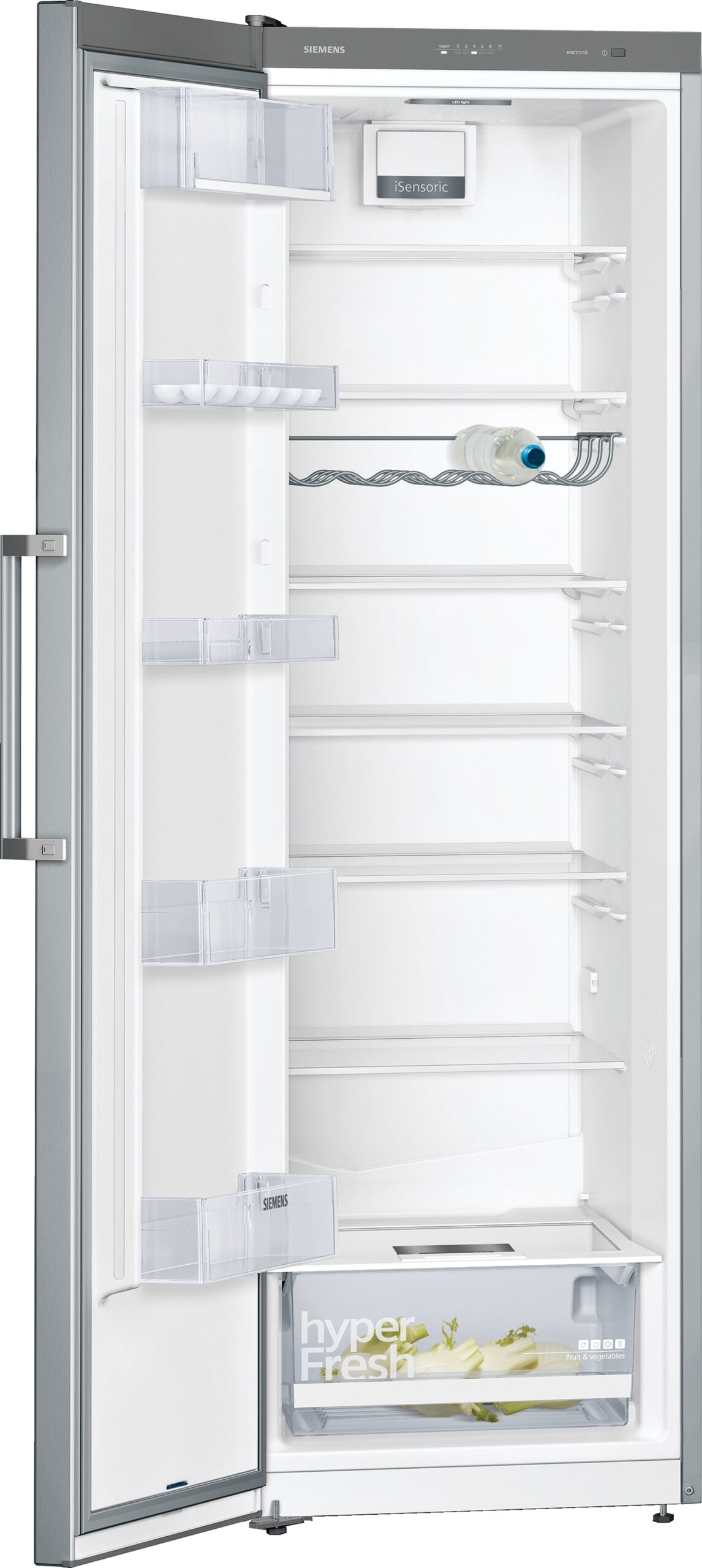 iQ300, Freistehender Kühlschrank, 186 x 60 cm, Gebürsteter Stahl, KS36VVIEP – Bild 4
