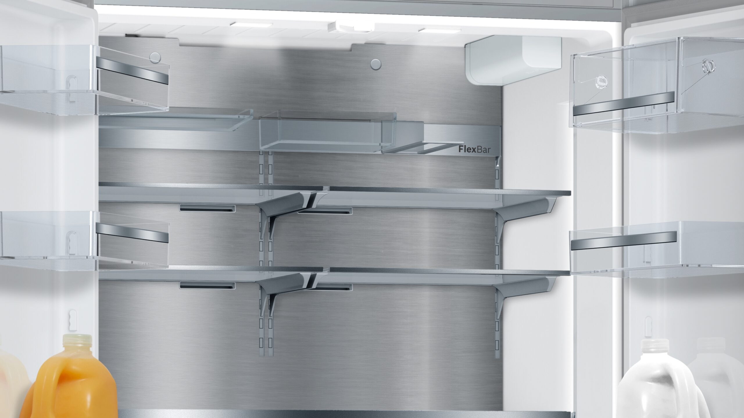 Serie 8, Kühl-Gefrier-Kombination, mehrtürig, 183 x 90.5 cm, Gebürsteter Stahl, KFF96PIEP – Bild 6