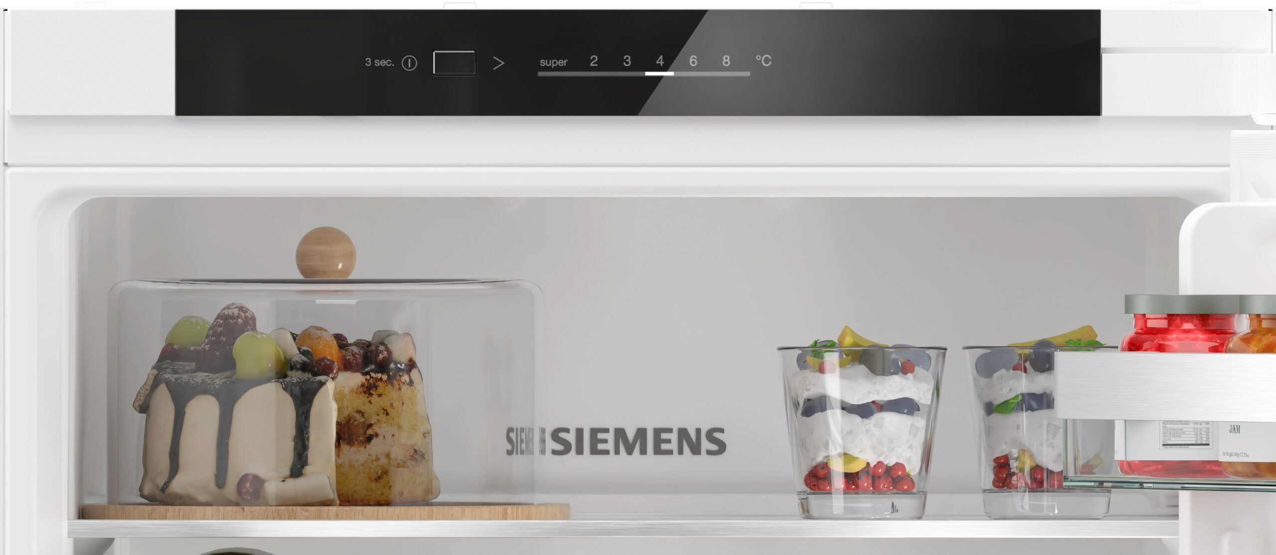 iQ300, Einbau-Kühl-Gefrier-Kombination mit Gefrierbereich unten, 177.2 x 54.1 cm, Schleppscharnier, KI86VVSE0 – Bild 3