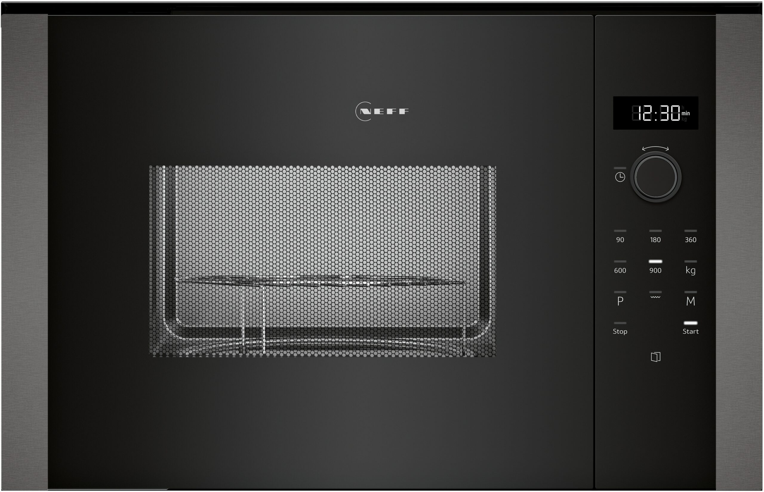 N 50, Einbau-Mikrowelle mit Grill, Graphite-Grey, HLAGD53G0