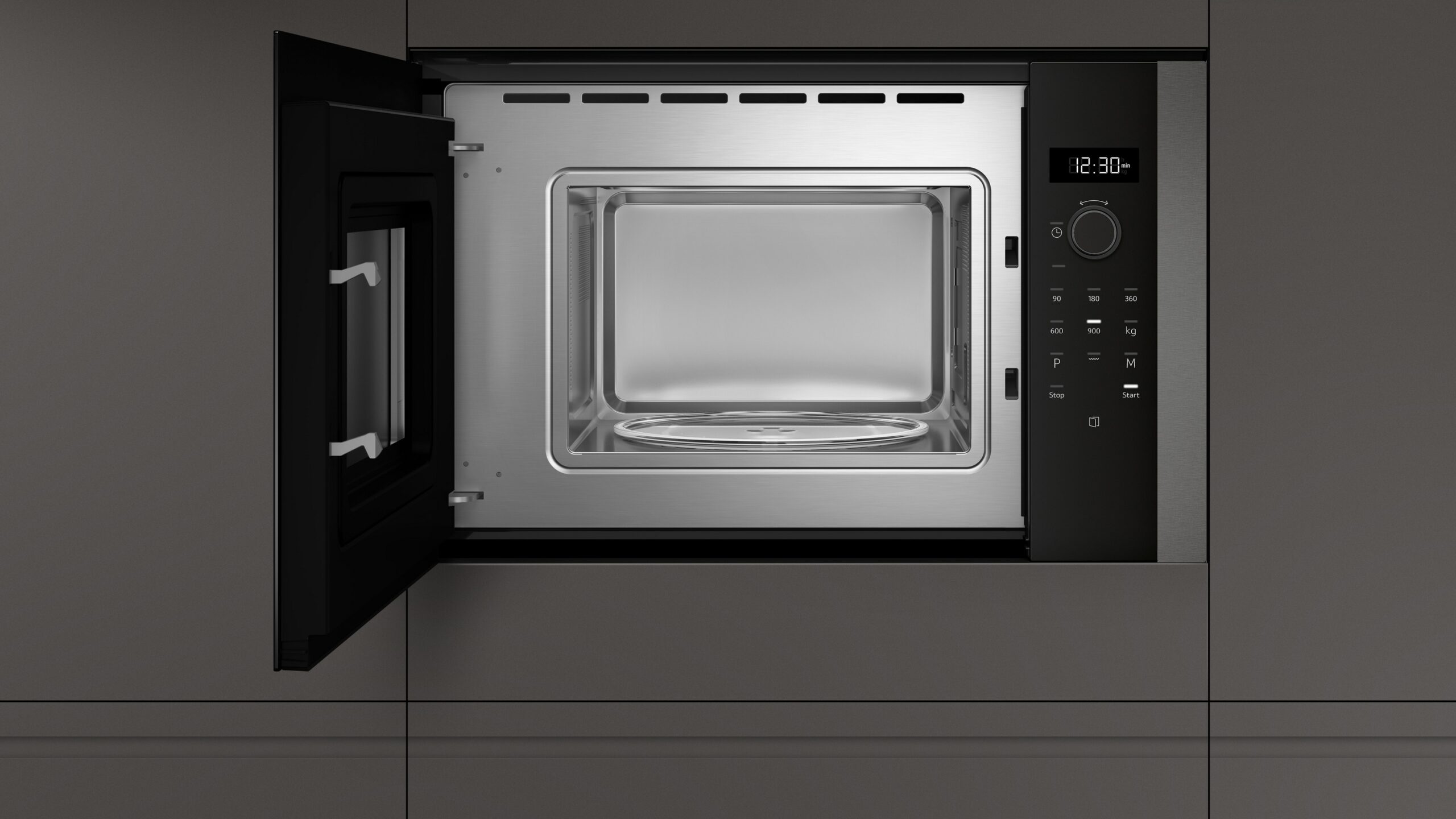 N 50, Einbau-Mikrowelle mit Grill, Graphite-Grey, HLAGD53G0 – Bild 3