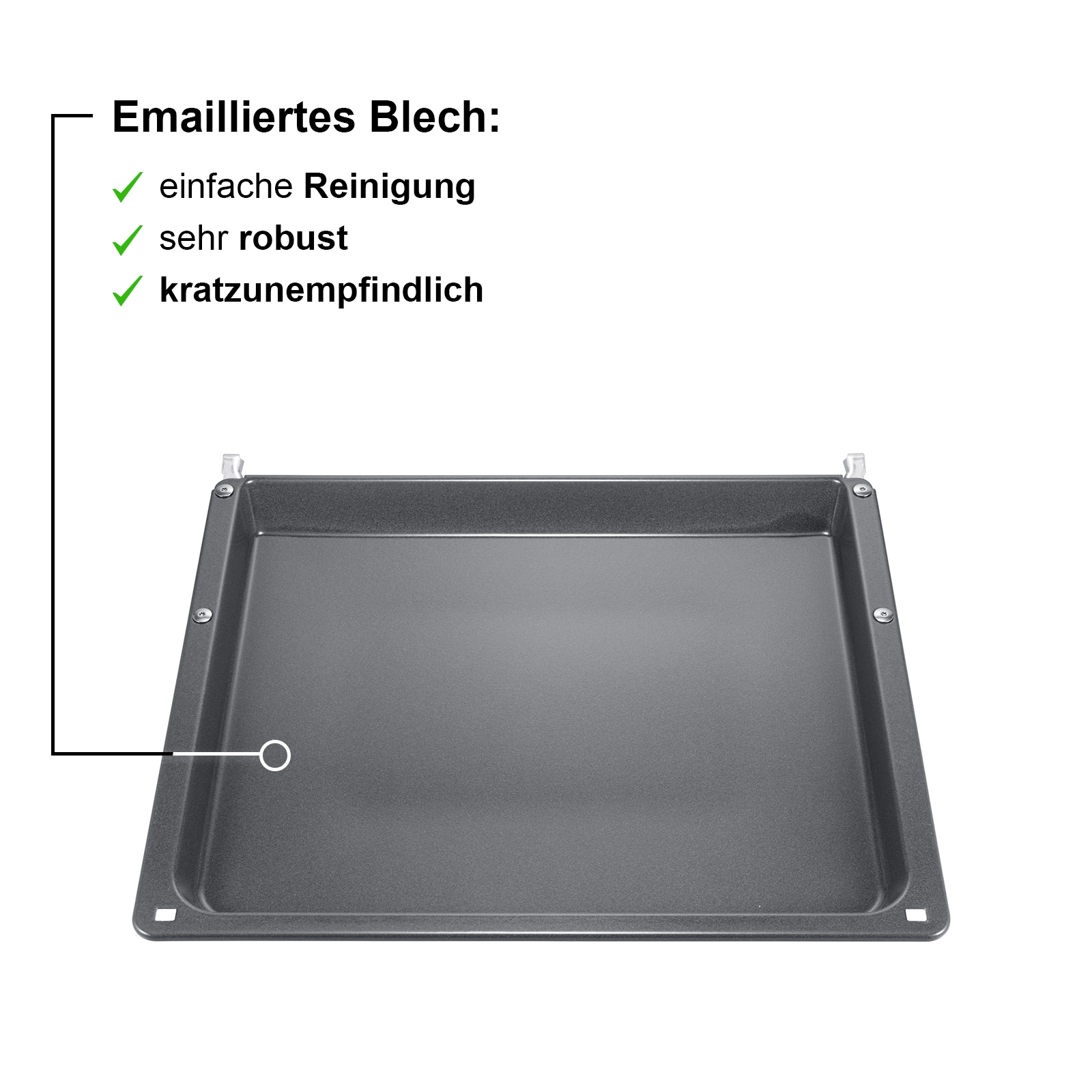 Backblech, 30 x 455 x 400 mm, spülmaschinengeeignet, Backwagen-geeignet, HEZ541000 – Bild 3