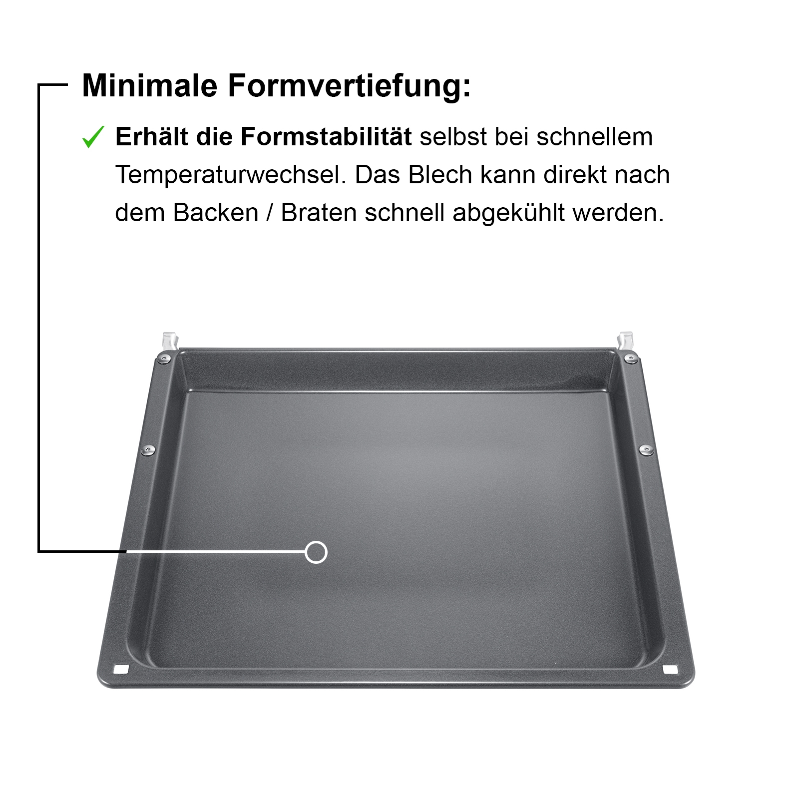 Backblech, 30 x 455 x 400 mm, spülmaschinengeeignet, Backwagen-geeignet, HEZ541000 – Bild 4