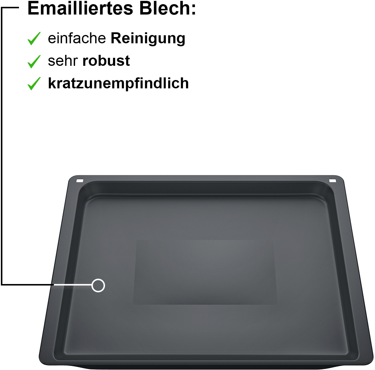 Backblech, 30 x 455 x 375 mm, spülmaschinengeeignet, HZ631070 – Bild 3