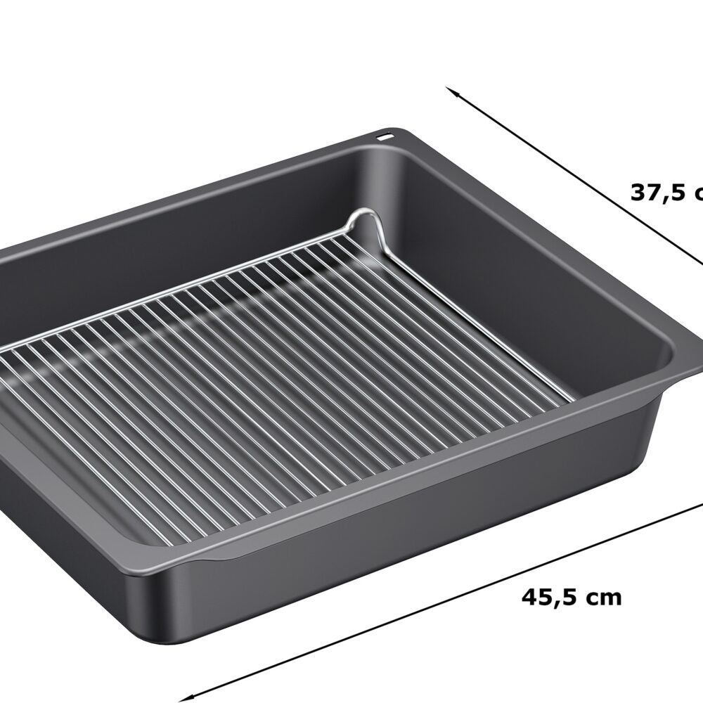 Alternative view of Profipfanne mit Rost, 81 x 455 x 375 mm, 10 l, spülmaschinengeeignet, Z12CN10A0