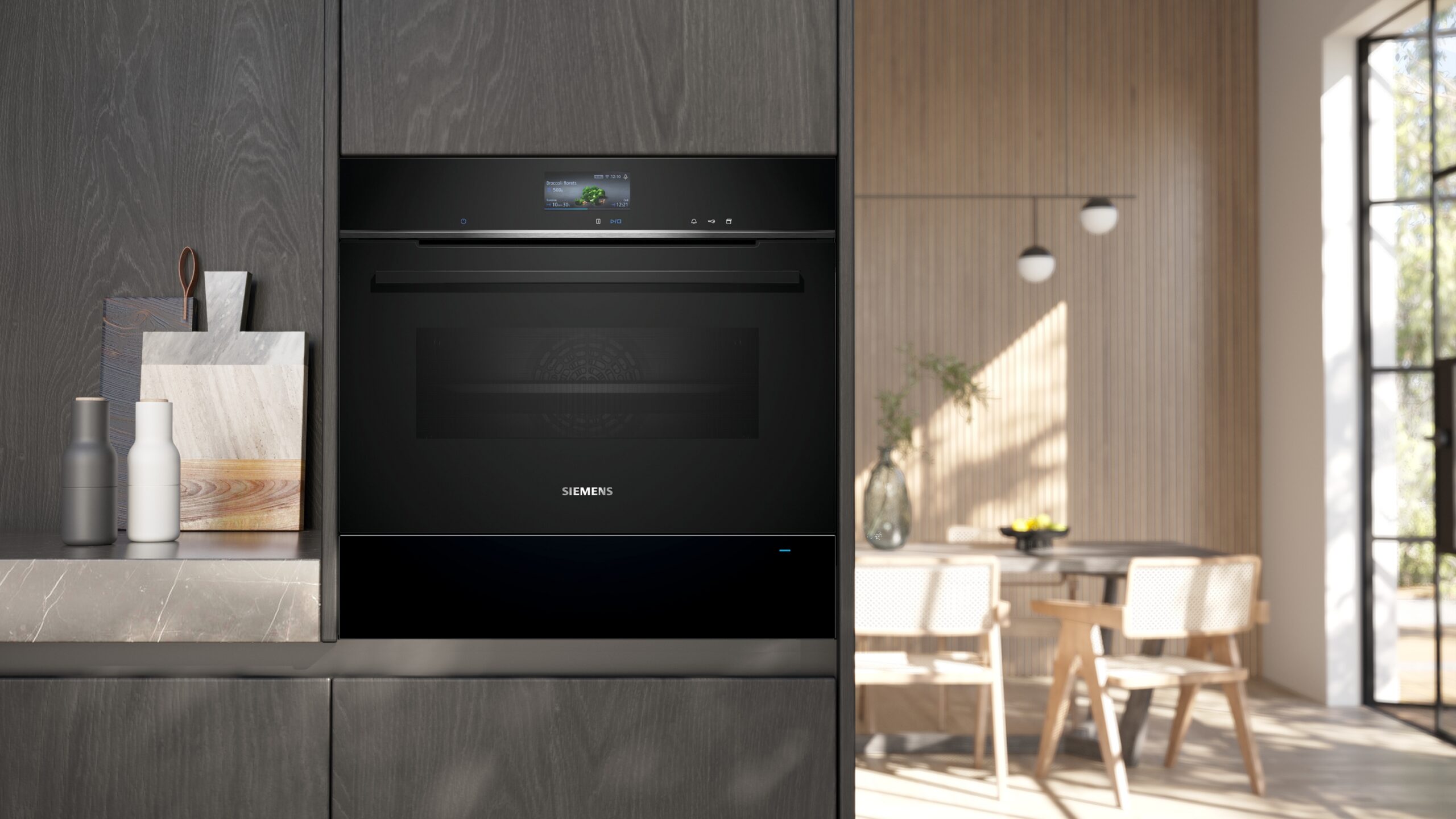 iQ700, Wärmeschublade, 60 x 14 cm, Schwarz, Edelstahl, BI710C1B1 – Bild 2