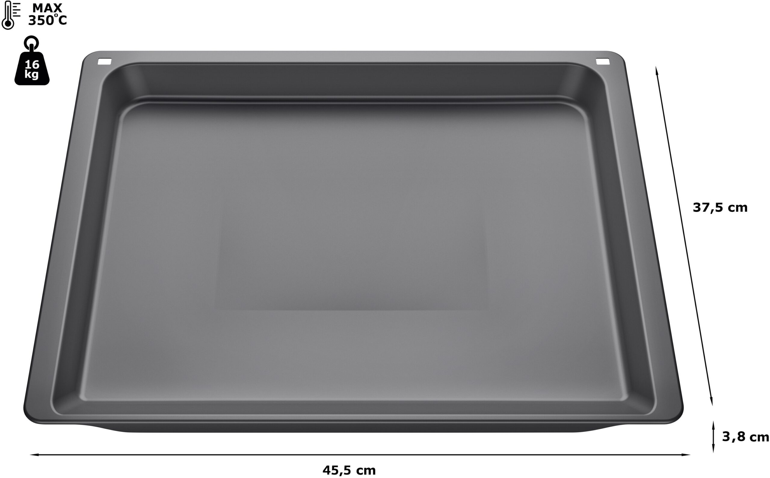Universalpfanne, 38 x 455 x 375 mm, spülmaschinengeeignet, HEZ632070 – Bild 2