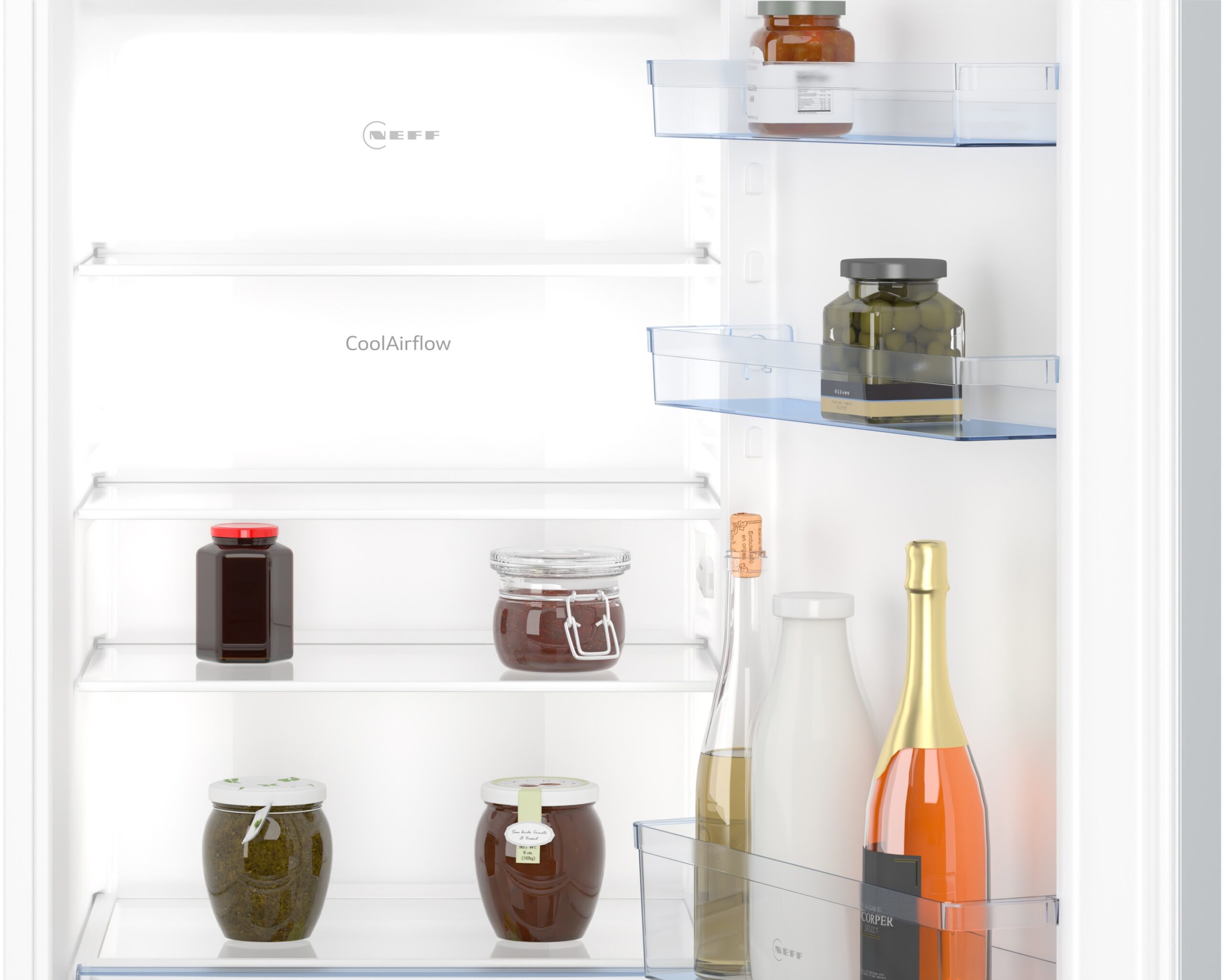 N 30, Einbau-Kühlschrank mit Gefrierfach, 122.1 x 54.1 cm, Schleppscharnier, KI2421SE0 – Bild 3