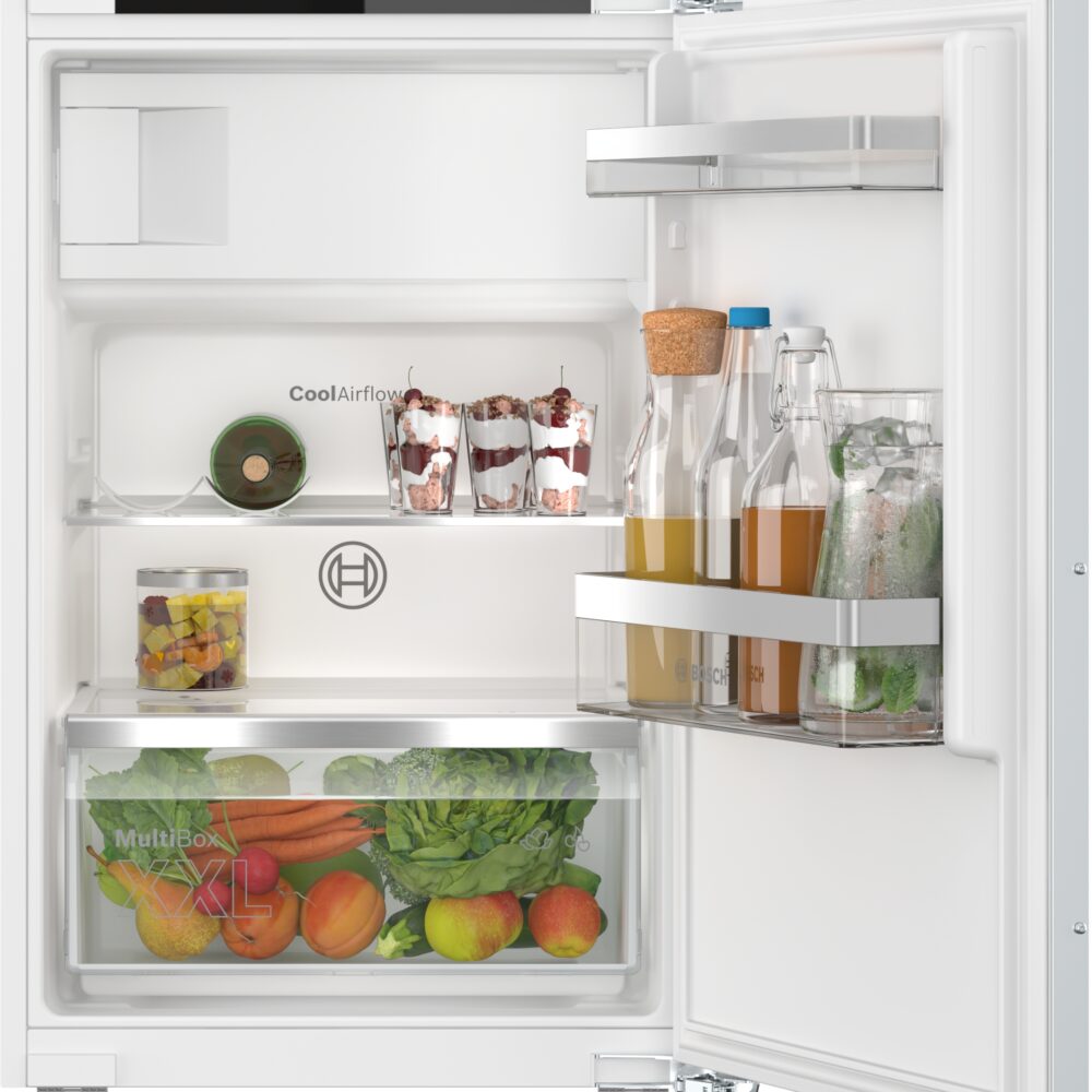 Serie 4, Einbau-Kühlschrank mit Gefrierfach, 87.4 x 54.1 cm, Flachscharnier, KIL22VFE0