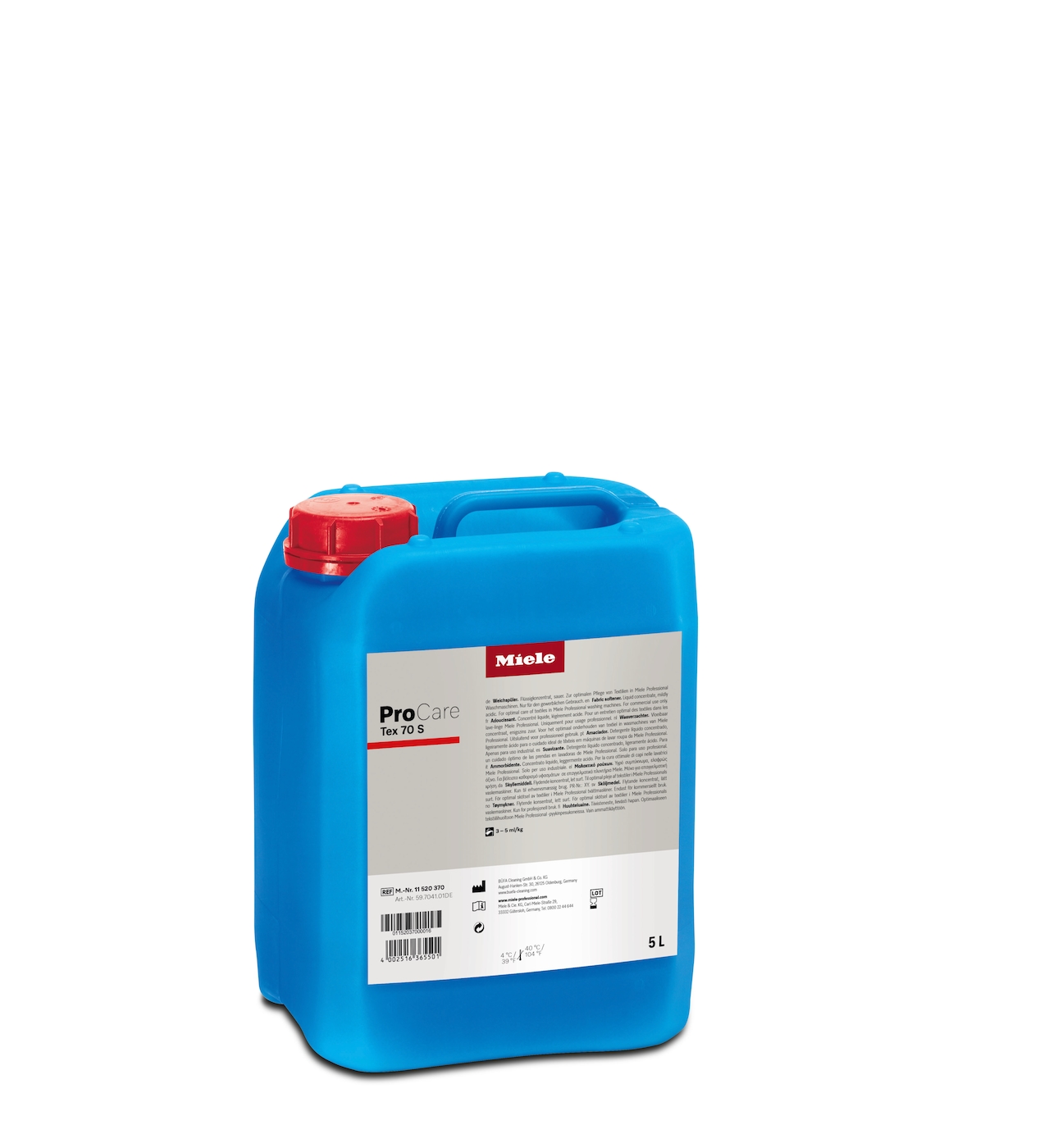 ProCare Tex 70 S - 5 lWeichspüler, Flüssigkonzentrat, sauer, 5 l