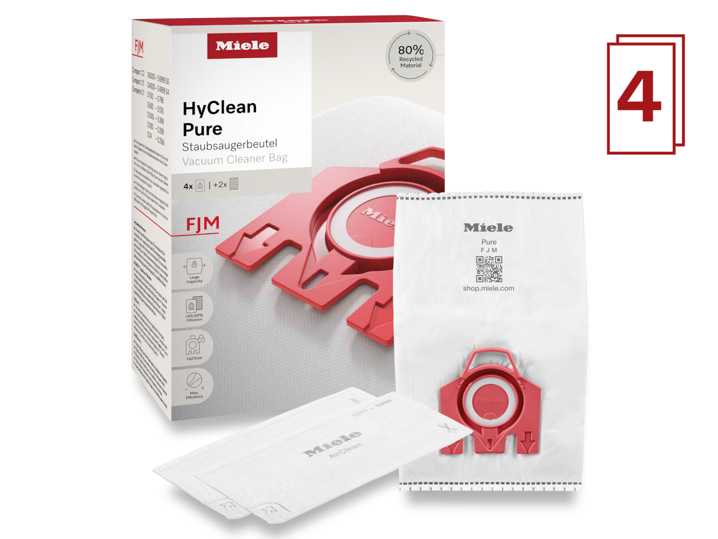 FJM HyClean Pure4 Staubsaugerbeutel – Bild 3