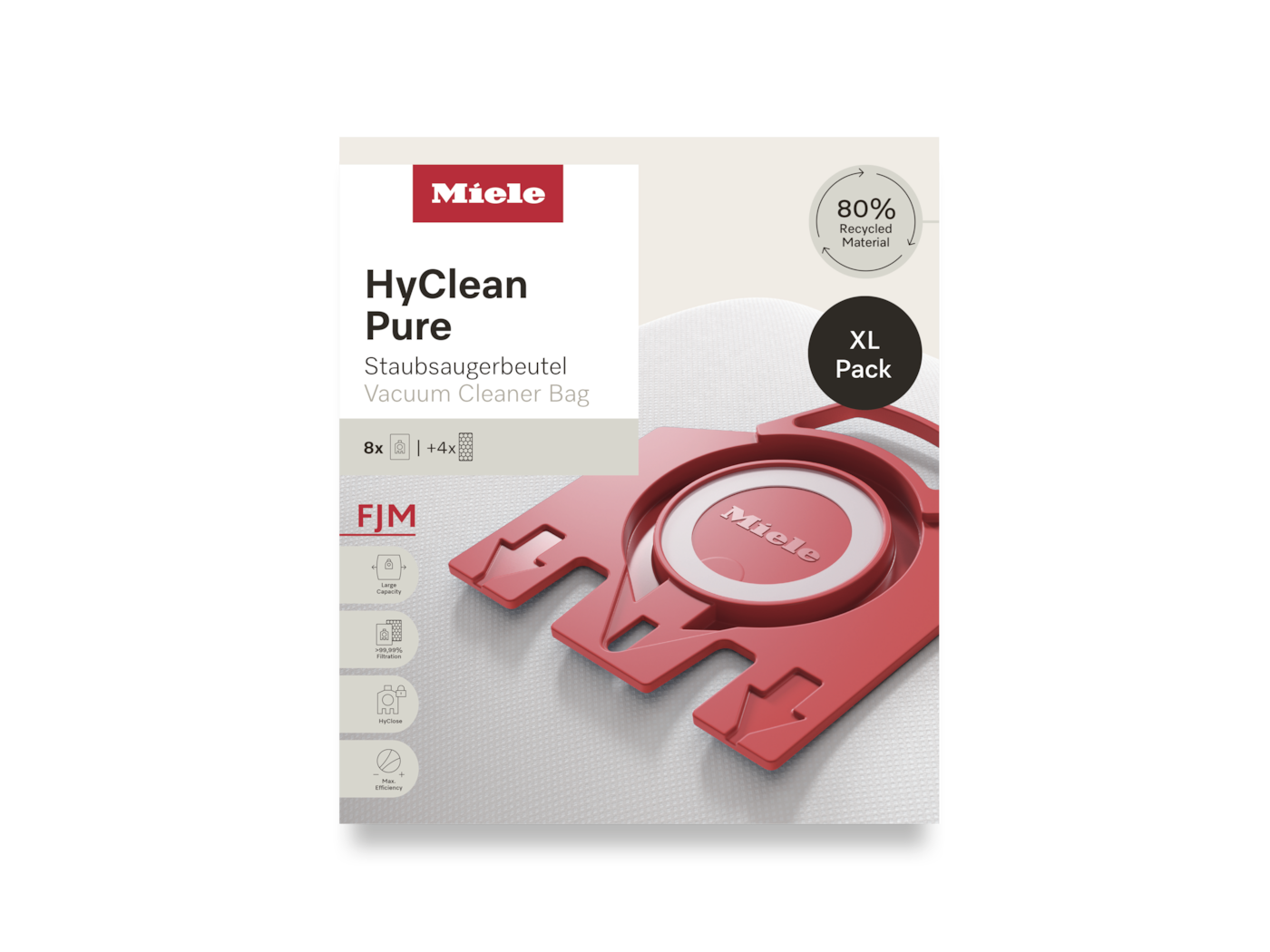 FJM XL HyClean Pure8 Staubsaugerbeutel zum Vorteilspreis