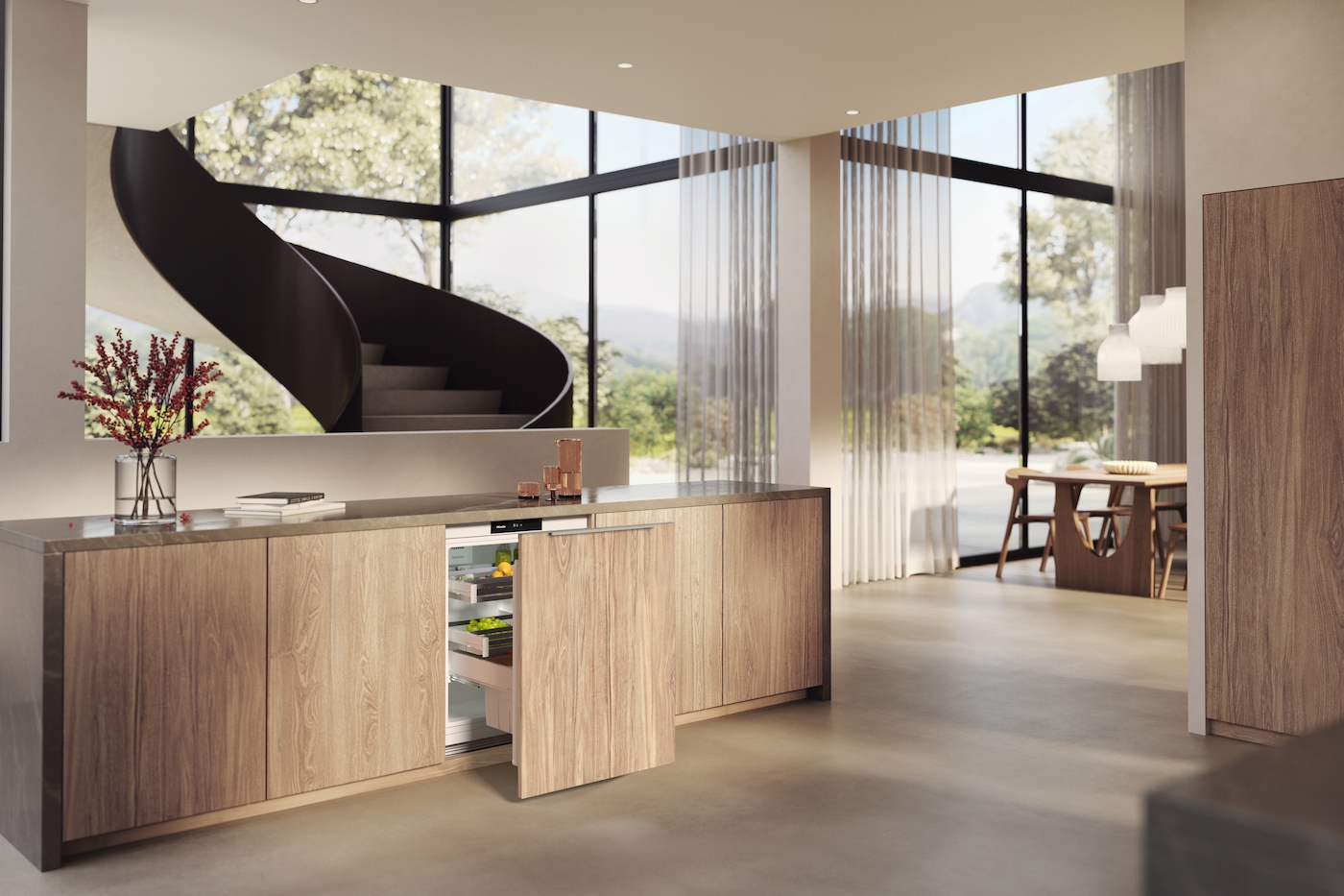 KU 7030 DUnterbau-Kühlschrank 82-88cm Nischenhöhe – Bild 2