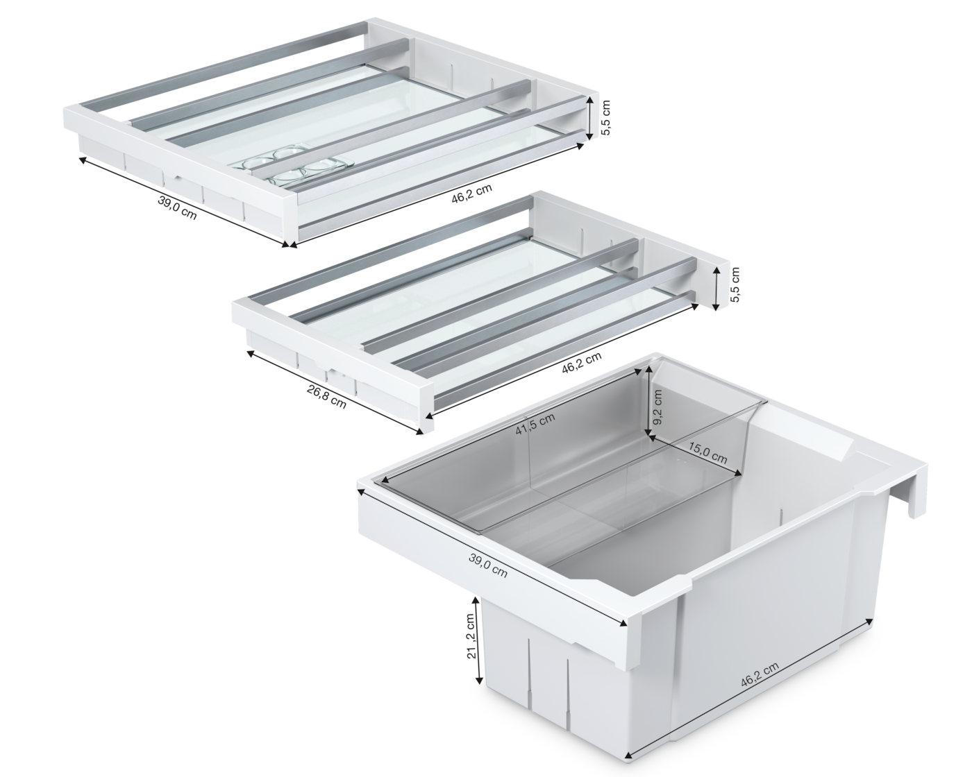KU 7030 DUnterbau-Kühlschrank 82-88cm Nischenhöhe – Bild 4