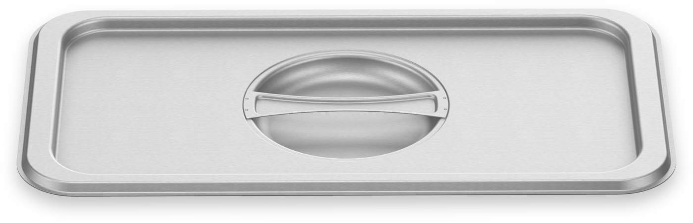 DGD 50Edelstahl-Deckel mit Griff