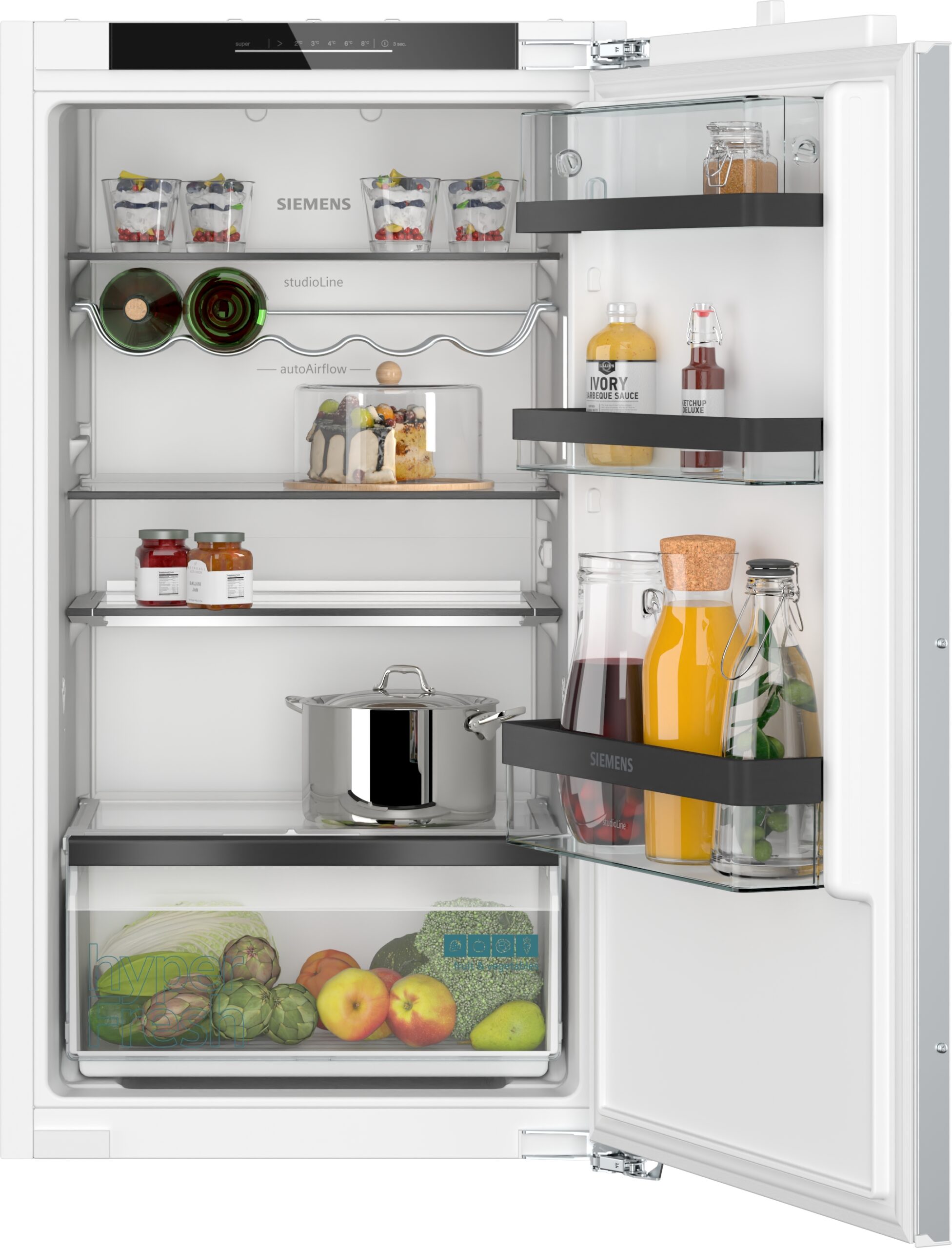 iQ500, Einbau-Kühlschrank, 102.1 x 55.8 cm, Flachscharnier mit Softeinzug, KI31RSDD1