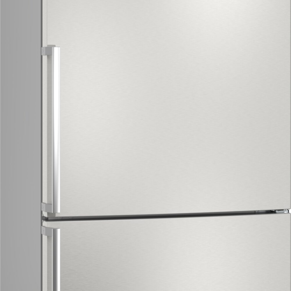 Serie 6, Freistehende Kühl-Gefrier-Kombination mit Gefrierbereich unten, 186 x 86 cm, Gebürsteter Stahl, KGN86AIDR