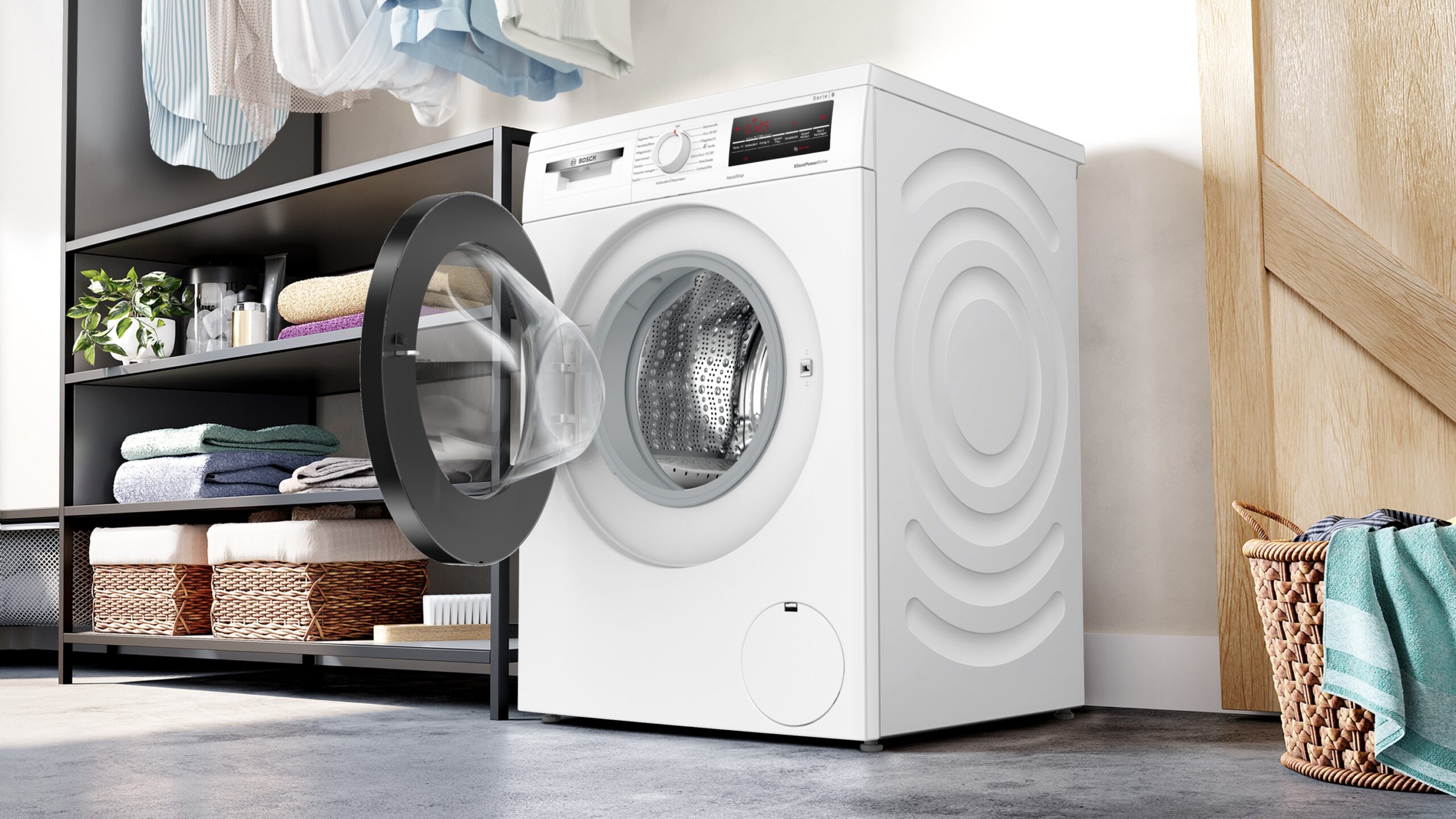 Serie 6, Waschmaschine, unterbaufähig - Frontlader, 8 kg, max. 1400 U/min., WUU28T48 – Bild 4