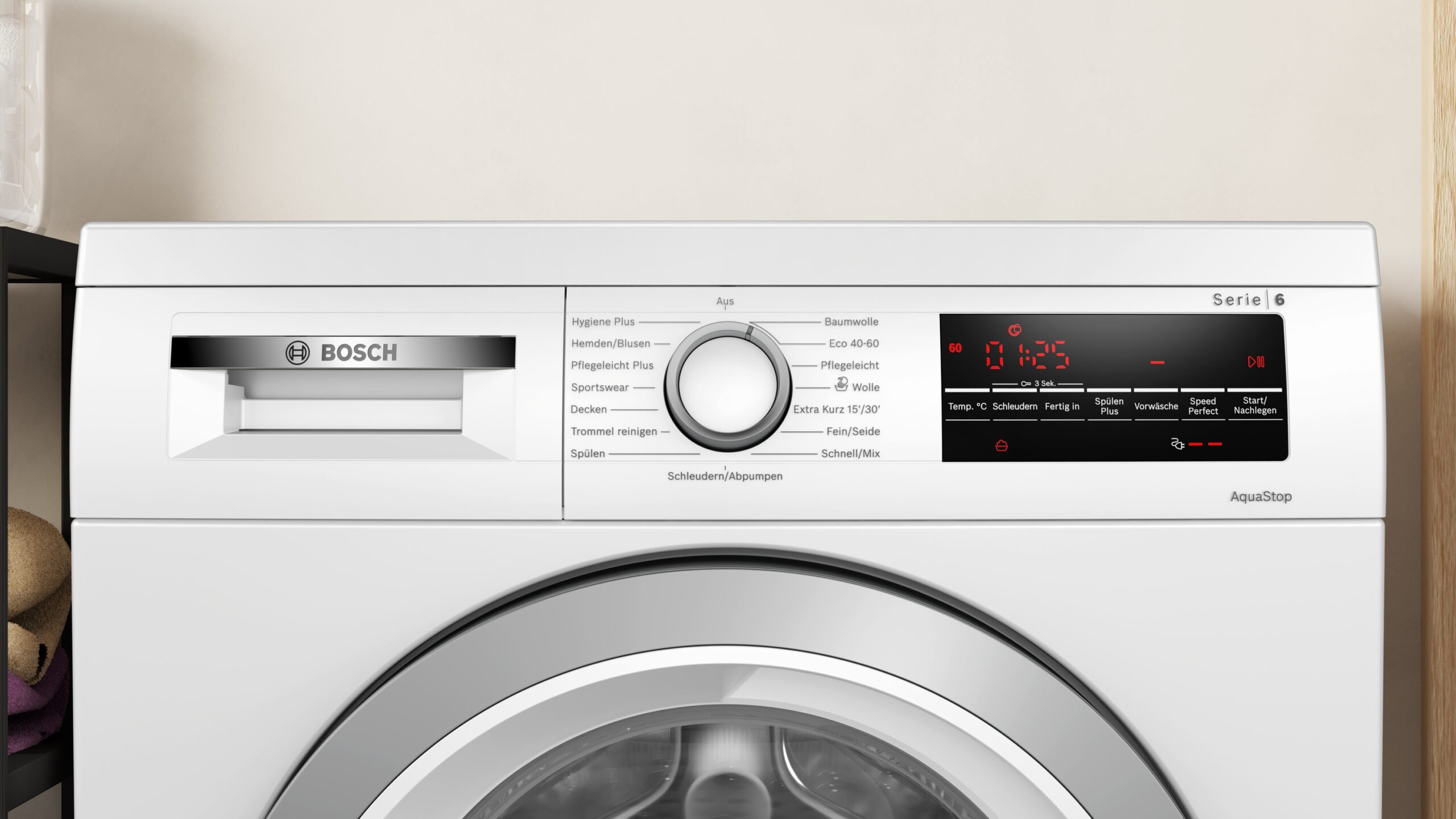 Serie 6, Waschmaschine, unterbaufähig - Frontlader, 8 kg, max. 1400 U/min., WUU28T70 – Bild 2