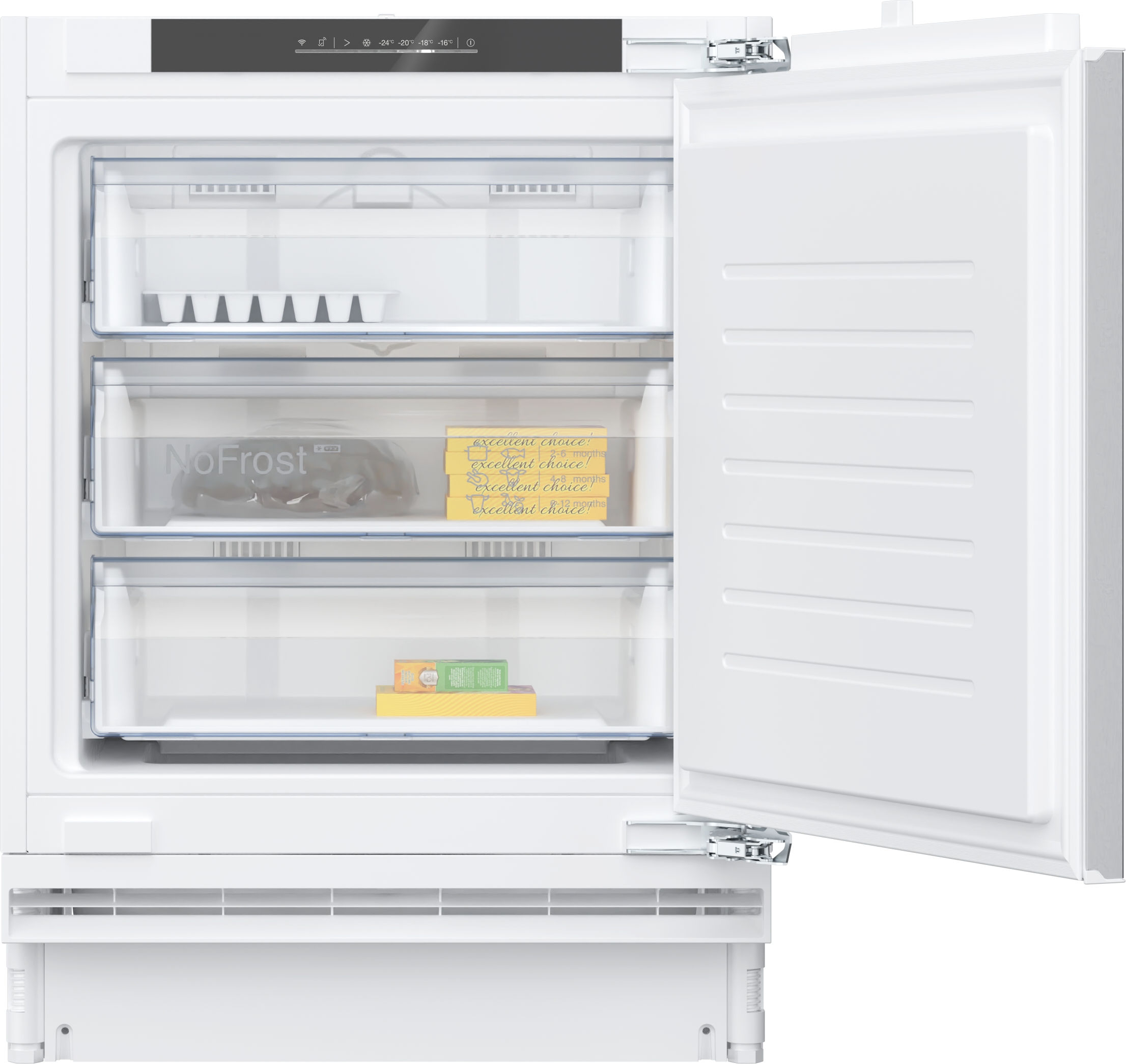 N 70, Unterbau-Gefrierschrank, 82 x 59.8 cm, Flachscharnier mit Softeinzug, GU7213DE0
