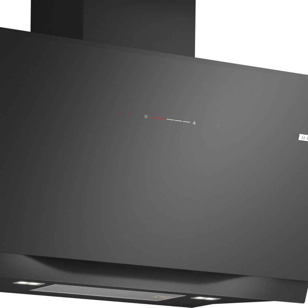 Serie 8, Wandesse, 90 cm, Klarglas schwarz bedruckt, Schwarz, DWK91LT60