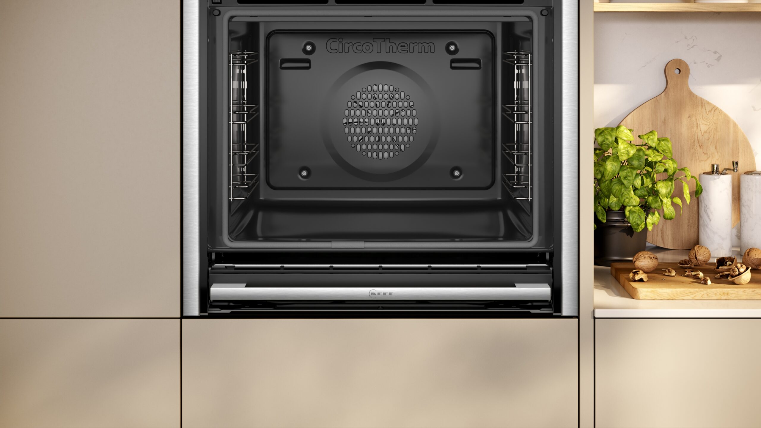 N 90, Backofen, 60 x 60 cm, Edelstahl, B64CS71N0 – Bild 3
