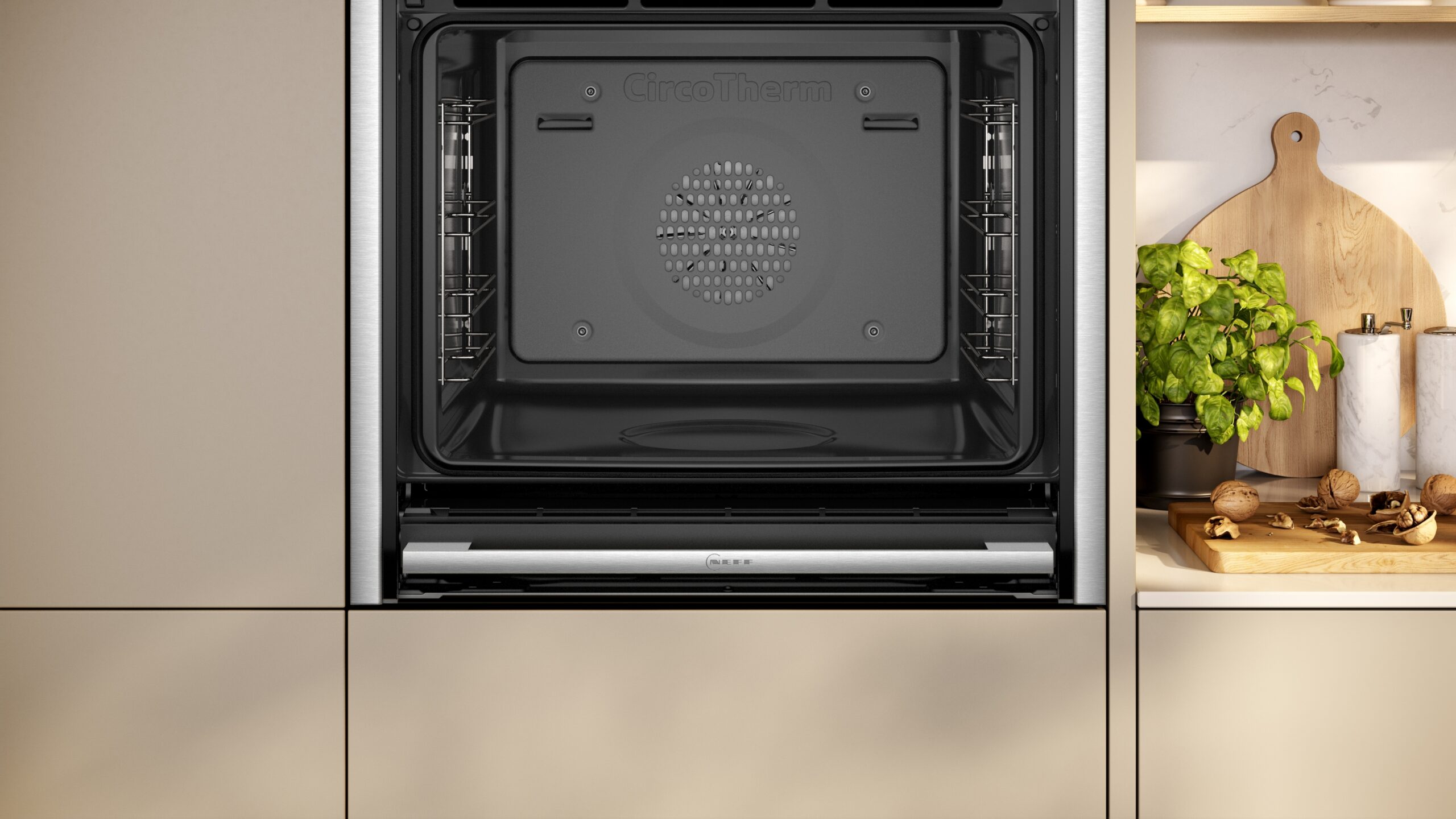 N 90, Dampfbackofen, 60 x 60 cm, Edelstahl, B64FT33N0 – Bild 3