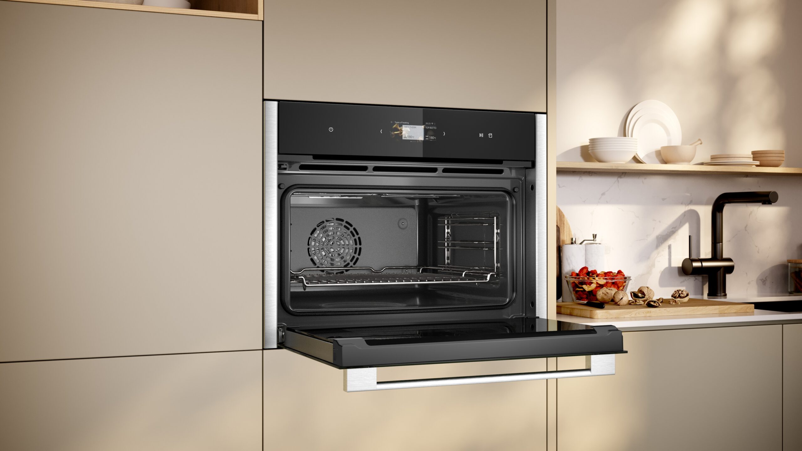 N 90, Kompakt-Dampfbackofen, 60 x 45 cm, Edelstahl, C24FS31N0 – Bild 4