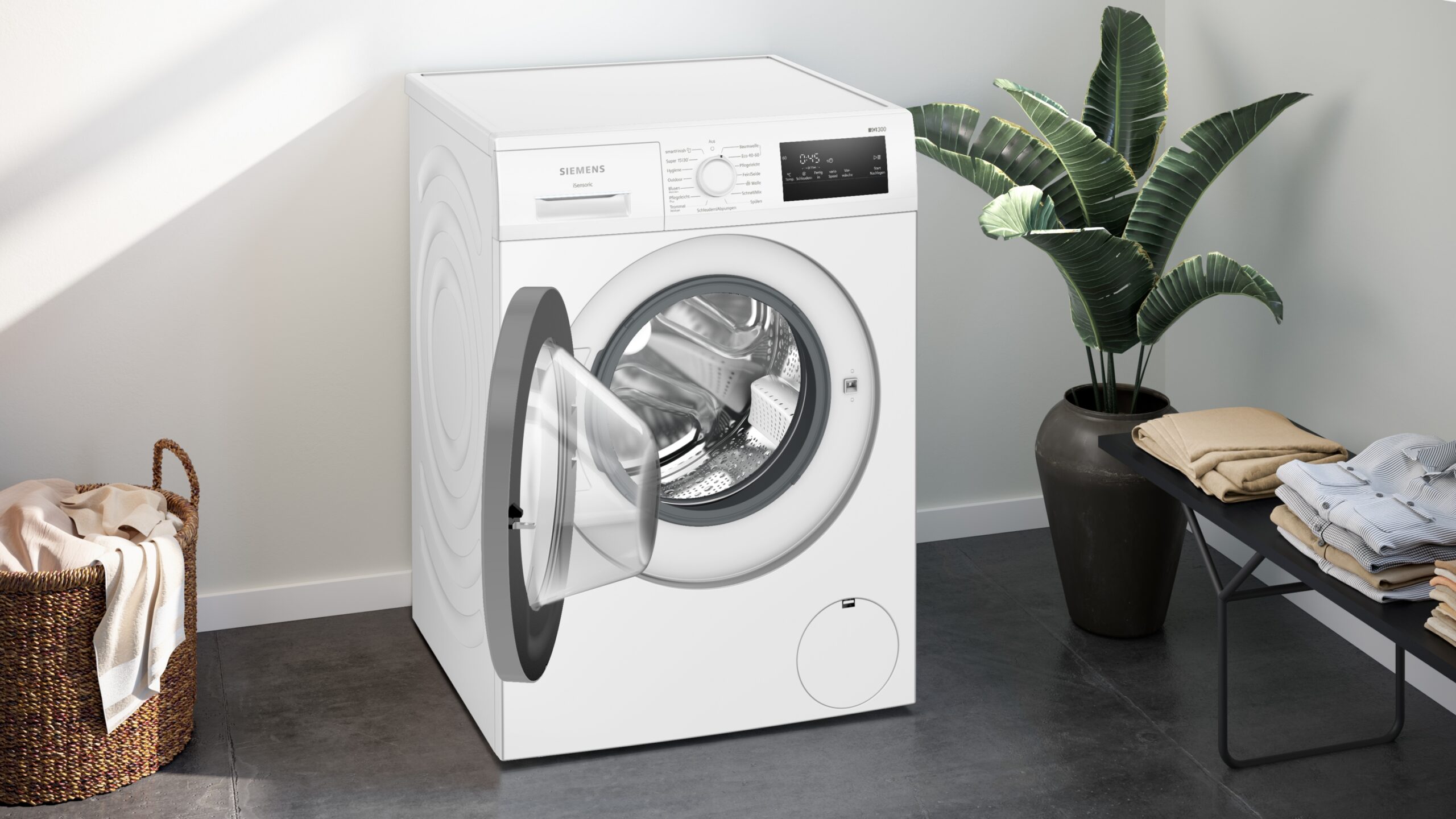 iQ300, Waschmaschine, Frontlader, 8 kg, max. 1400 U/min., WM14N127 – Bild 5