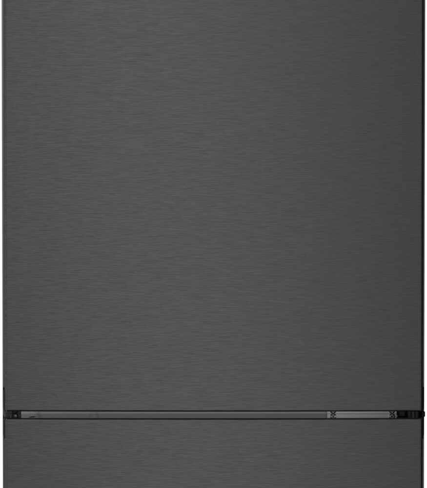 Serie 4, Freistehende Kühl-Gefrier-Kombination mit Gefrierbereich unten, 203 x 60 cm, Gebürsteter schwarzer Stahl AntiFingerprint, KGN392XCF