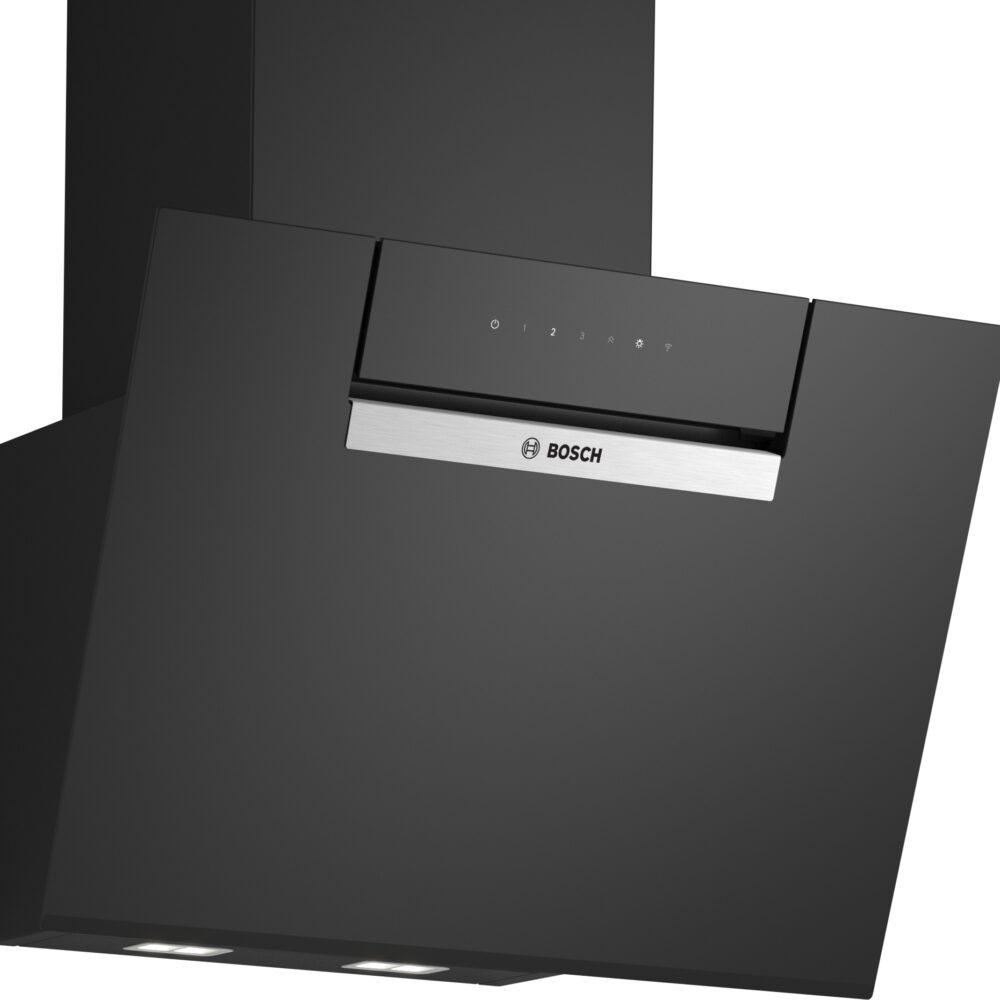 Serie 4, Wandesse, 60 cm, Klarglas schwarz bedruckt, Schwarz, DWK67FN60