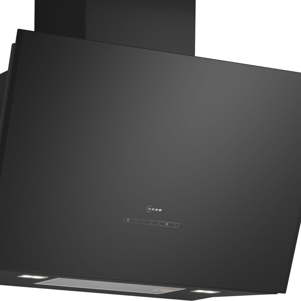 N 90, Wandesse, 80 cm, Klarglas schwarz bedruckt, Schwarz, D88IAN2S0