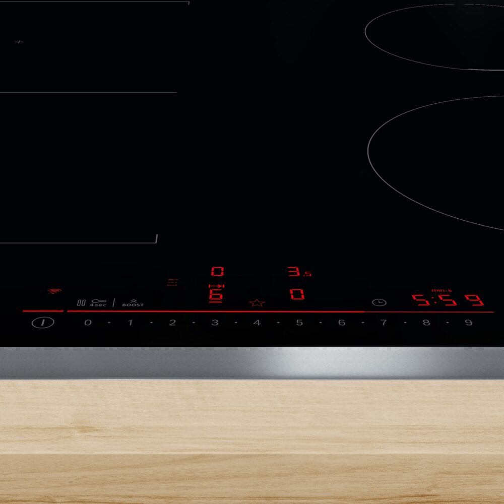 Alternative view of Serie 6, Induktionskochfeld, 60 cm, Mit Rahmen aufliegend, PVS645HB1E