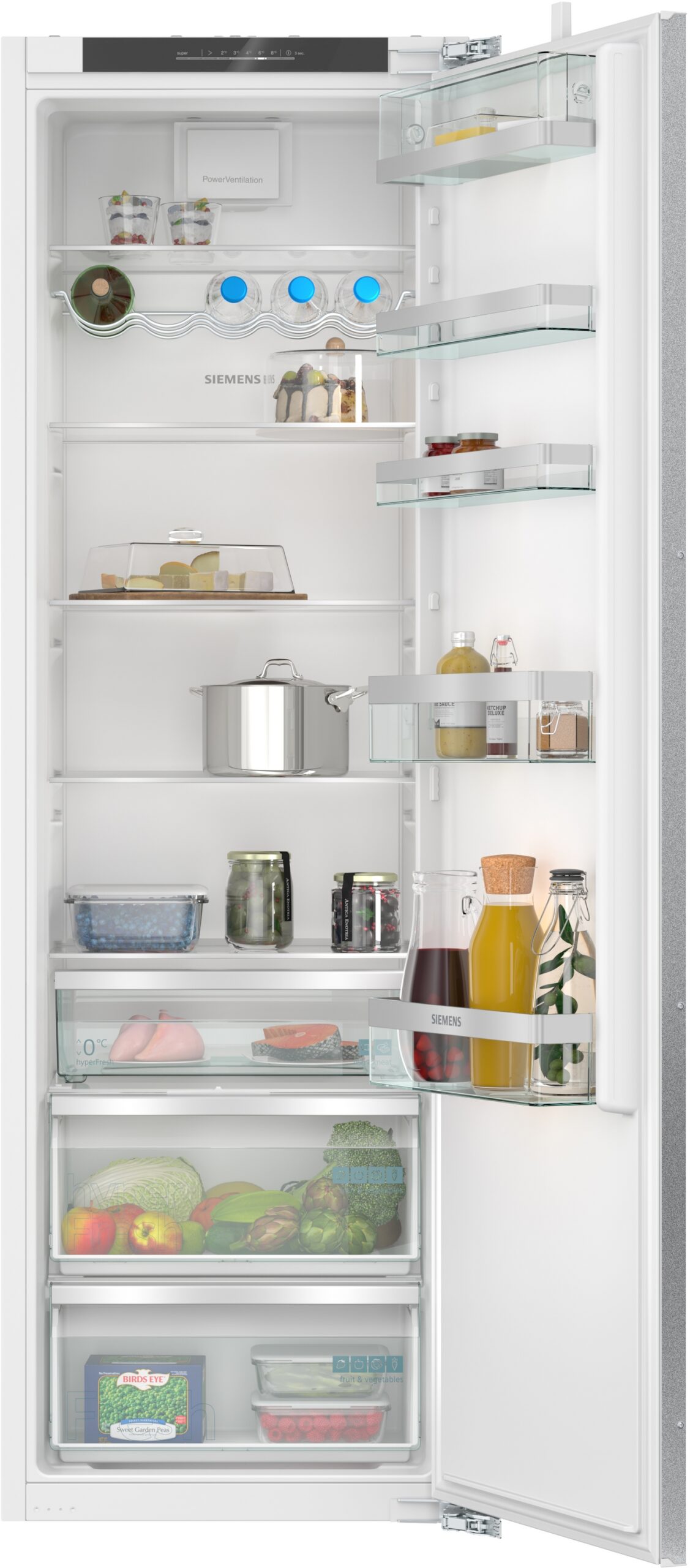 iQ500, Einbau-Kühlschrank, 177.2 x 55.8 cm, Flachscharnier mit Softeinzug, KI81RADC0