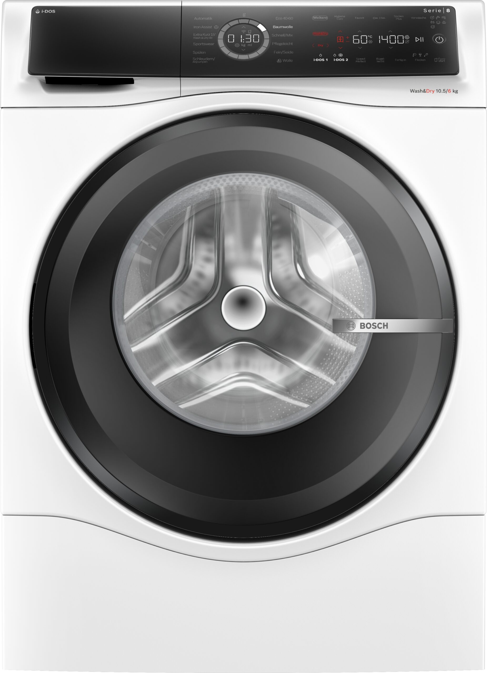 Serie 8, Waschtrockner, 10.5 kg /6 kg, max. 1400 U/min., WNC254A40