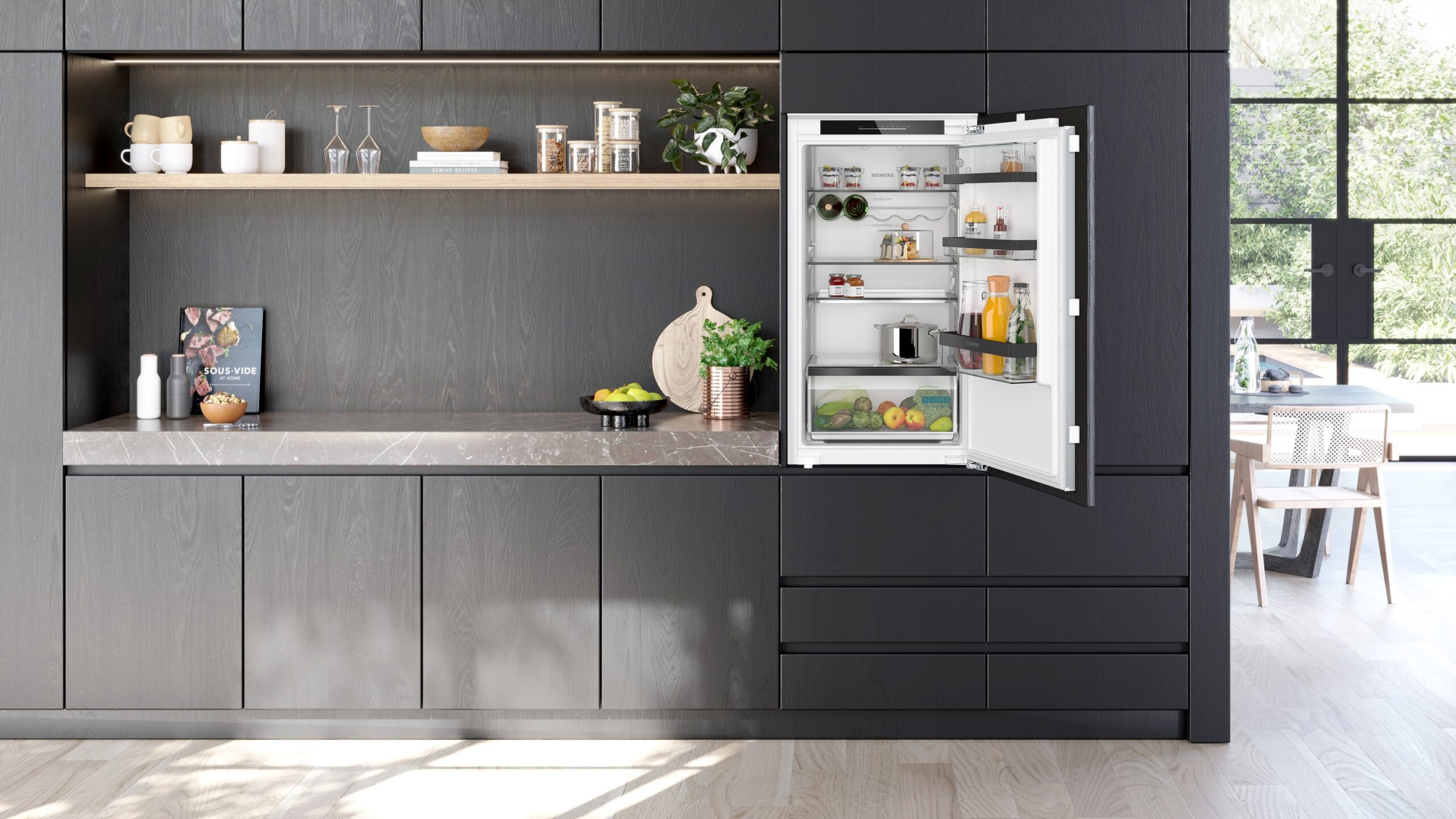 iQ500, Einbau-Kühlschrank, 102.1 x 55.8 cm, Flachscharnier mit Softeinzug, KI31RSDD1 – Bild 2