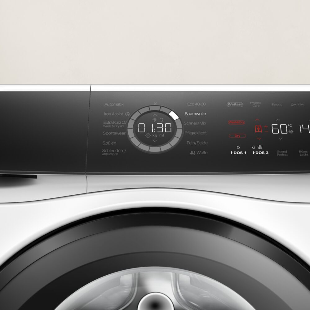 Alternative view of Serie 8, Waschtrockner, 10.5 kg /6 kg, max. 1400 U/min., WNC254A40