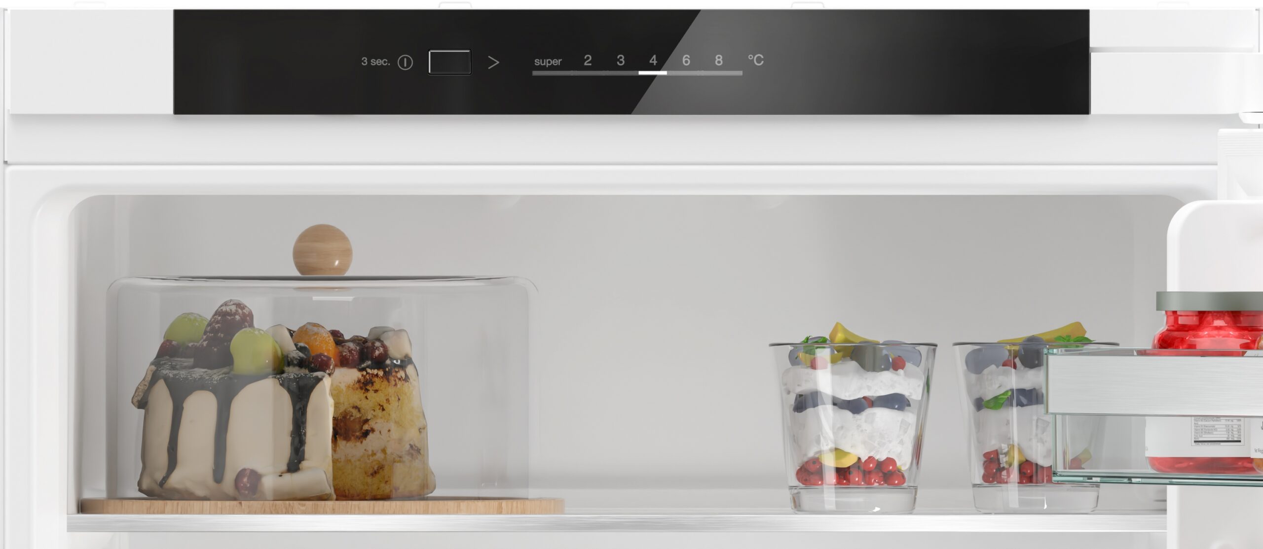 iQ300, Einbau-Kühl-Gefrier-Kombination mit Gefrierbereich unten, 177.2 x 54.1 cm, Schleppscharnier, KI87VVSE0 – Bild 2