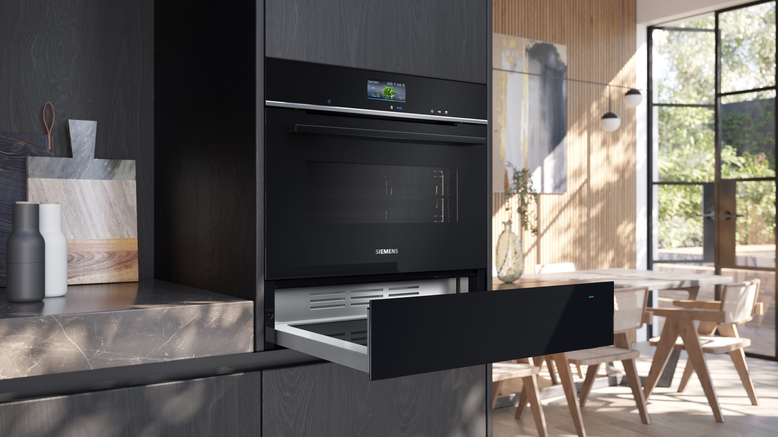 iQ700, Wärmeschublade, 60 x 14 cm, Schwarz, Edelstahl, BI710C1B1 – Bild 6