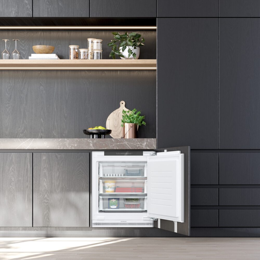 Alternative view of iQ500, Unterbau-Gefrierschrank, 82 x 59.8 cm, Flachscharnier mit Softeinzug, GU21NADE0