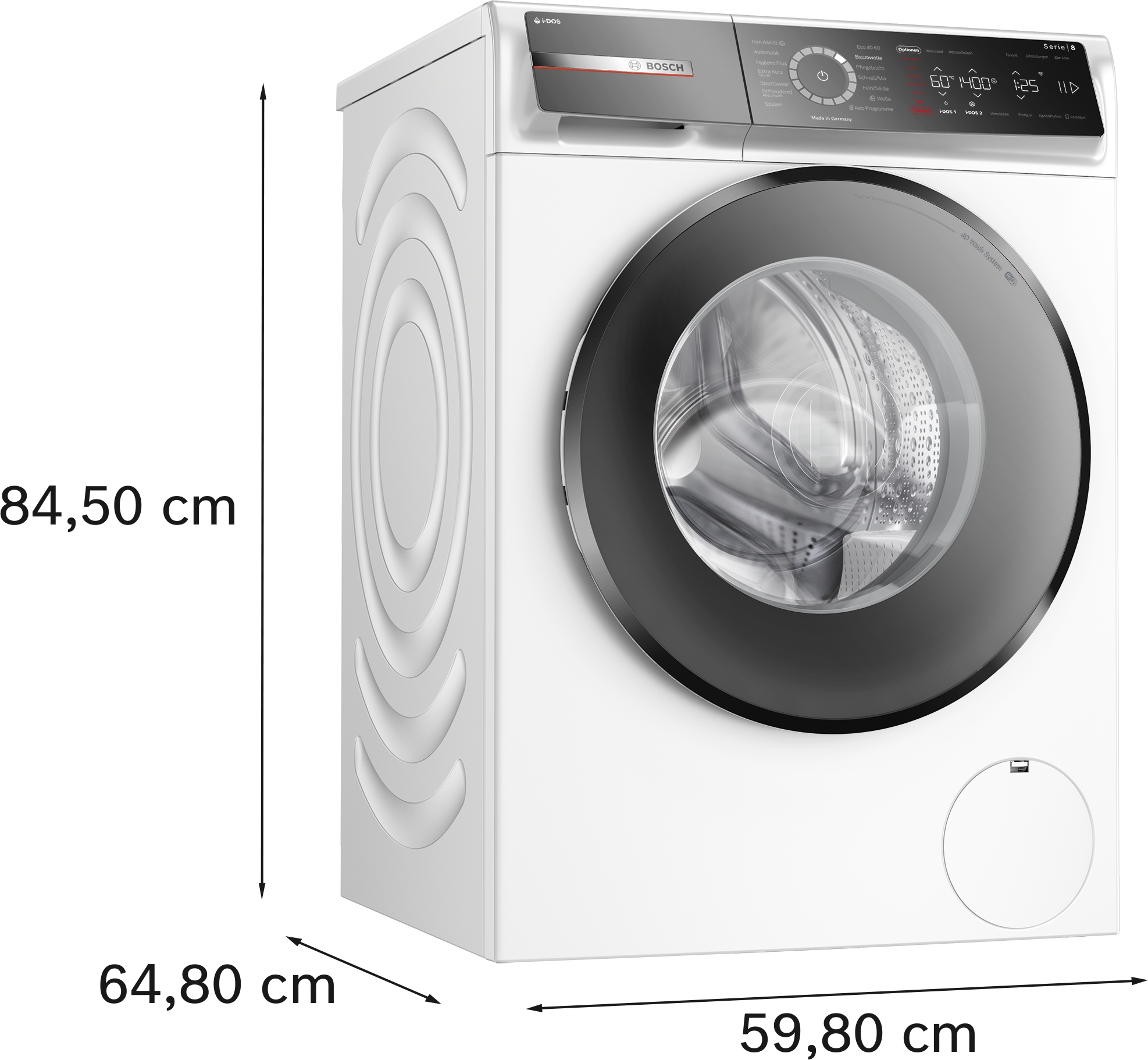 Serie 8, Waschmaschine, Frontlader, 9 kg, max. 1400 U/min., WGB244A40 – Bild 6