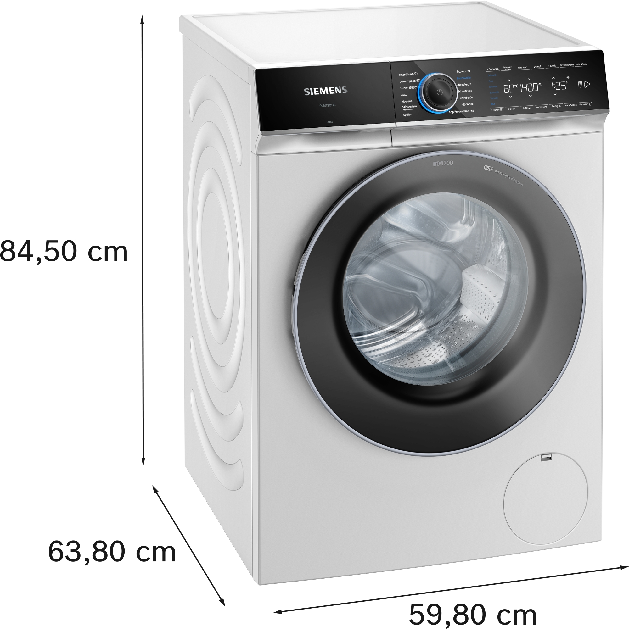 iQ700, Waschmaschine, Frontlader, 9 kg, max. 1400 U/min., WG44B2A40 – Bild 5