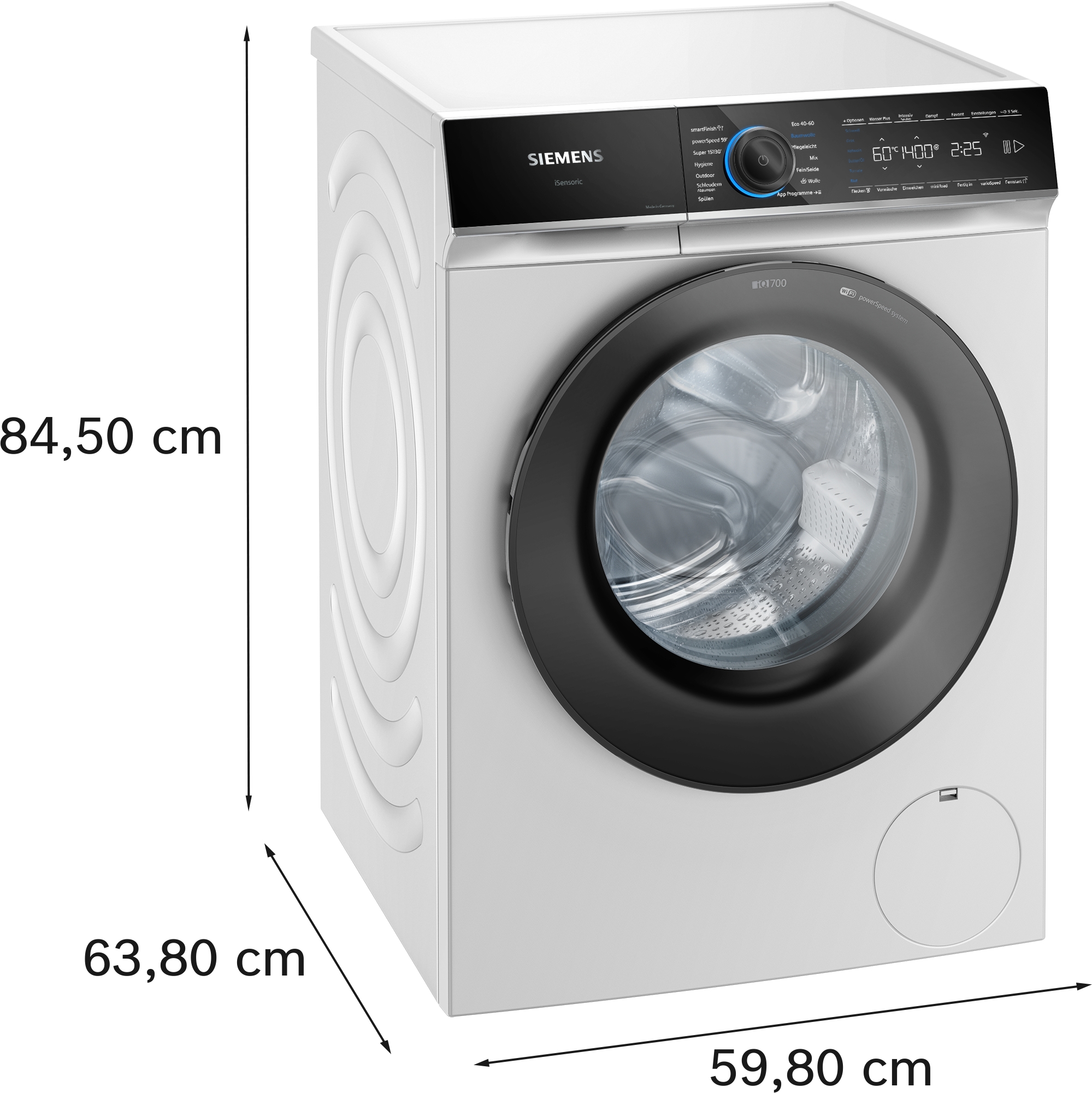 iQ700, Waschmaschine, Frontlader, 9 kg, max. 1400 U/min., WG44B2071 – Bild 6