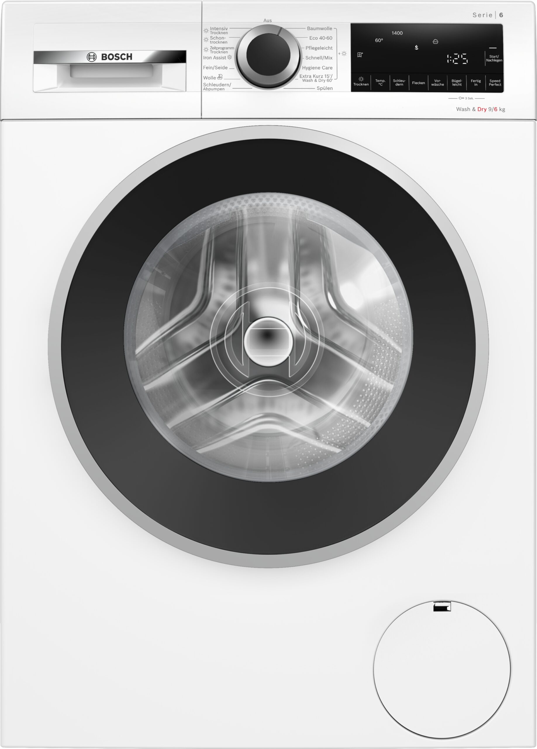 Serie 6, Waschtrockner, 9 kg /6 kg, max. 1400 U/min., WNG24442