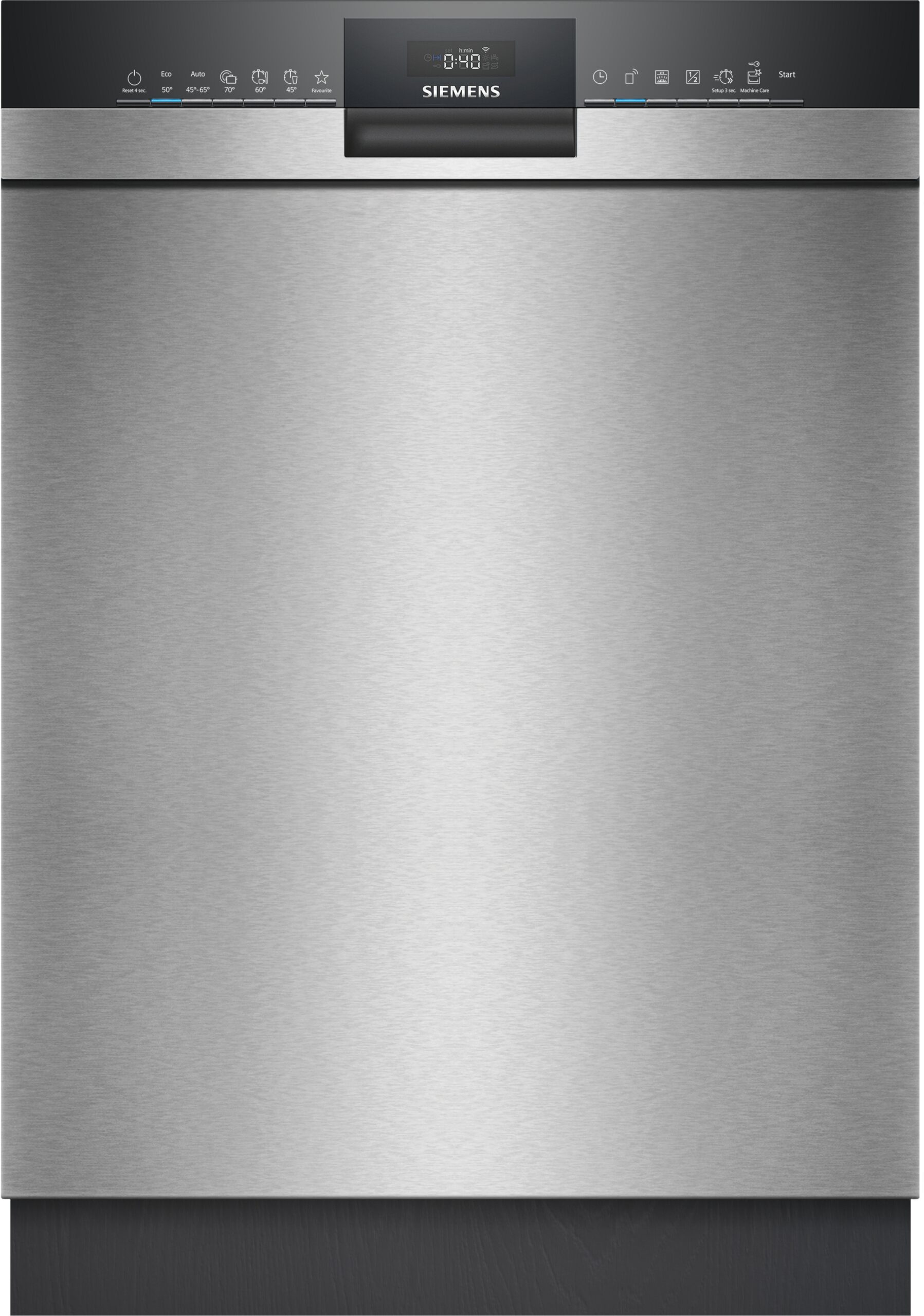 iQ300, Unterbau-Geschirrspüler, 60 cm, Gebürsteter Stahl, SN43ES22CE