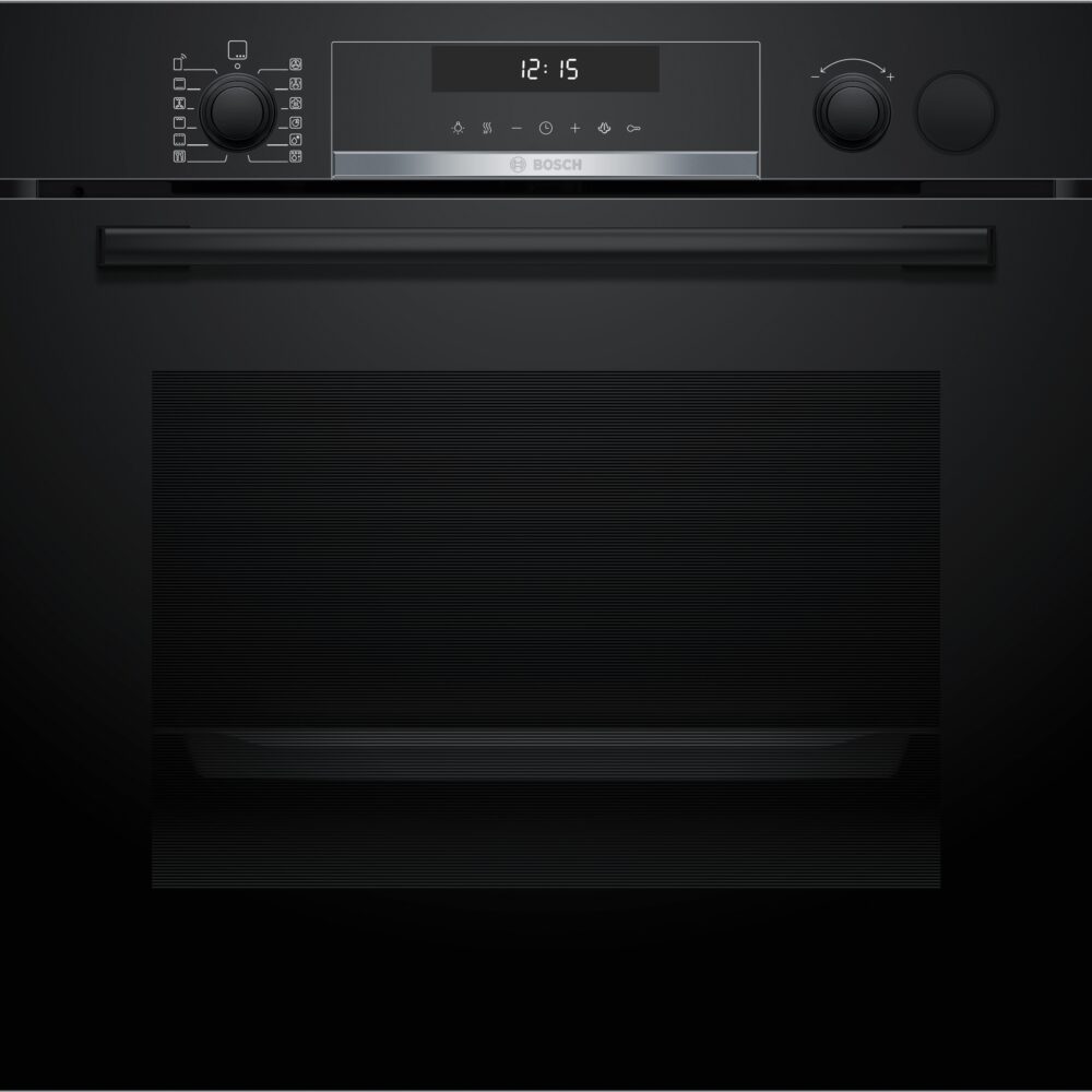 Serie 6, Einbau-Backofen mit Dampfunterstützung, 60 x 60 cm, Schwarz, HRG578CB7