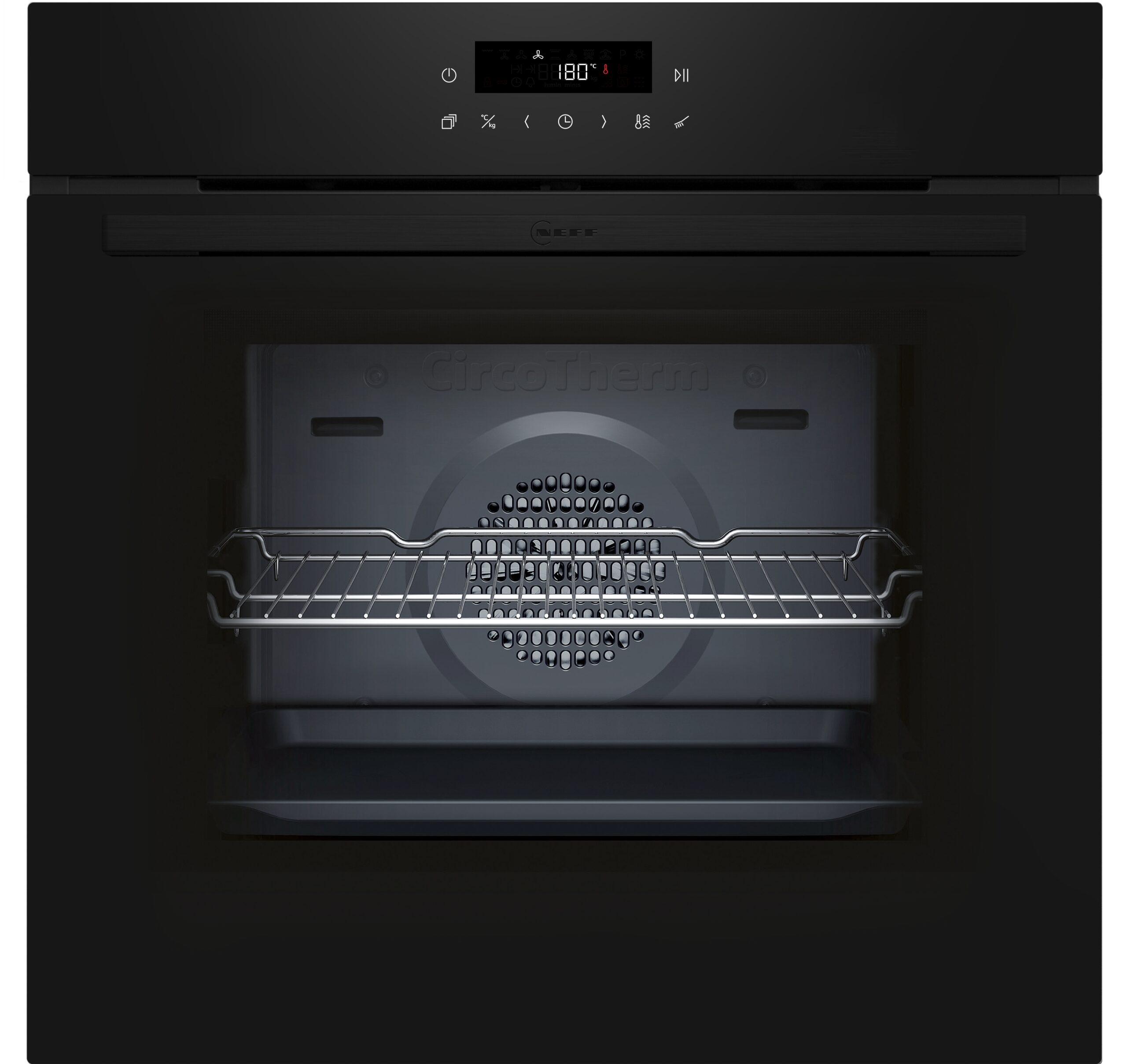 N 30, Backofen, 60 x 60 cm, Schwarz, B2CCJ7BK3