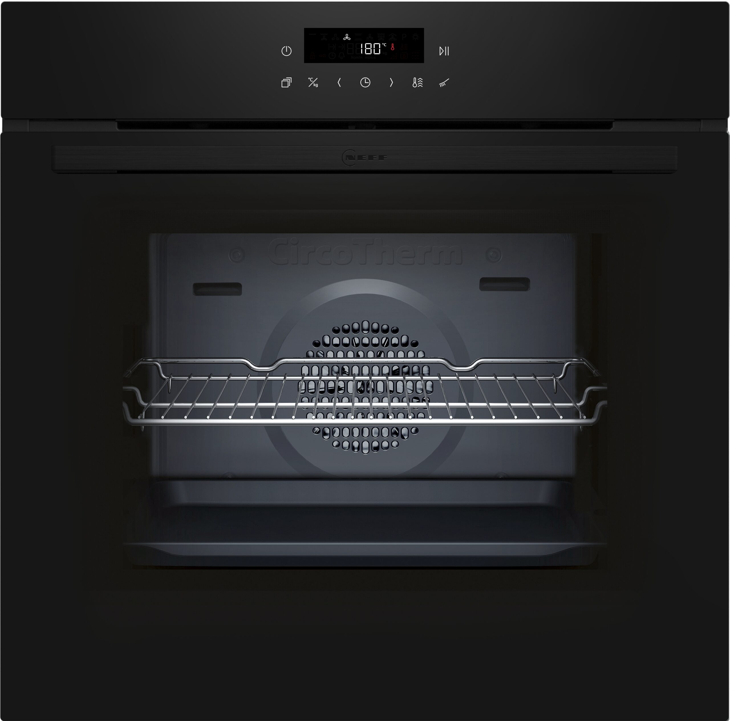 N 30, Backofen, 60 x 60 cm, Schwarz, B2CCJ7AK3